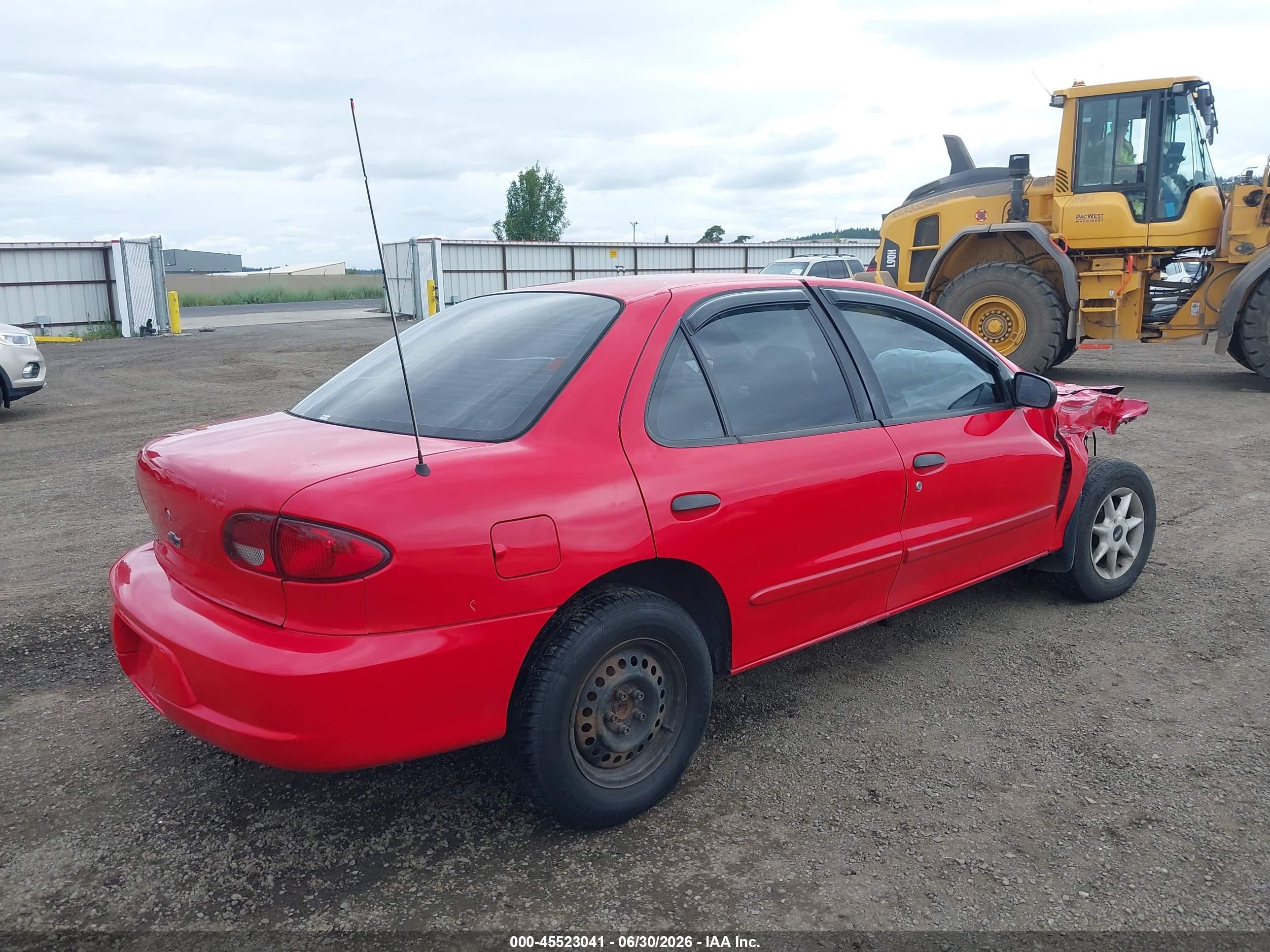 2002 Chevrolet Cavalier   Красный vin: 1G1JC524927350366