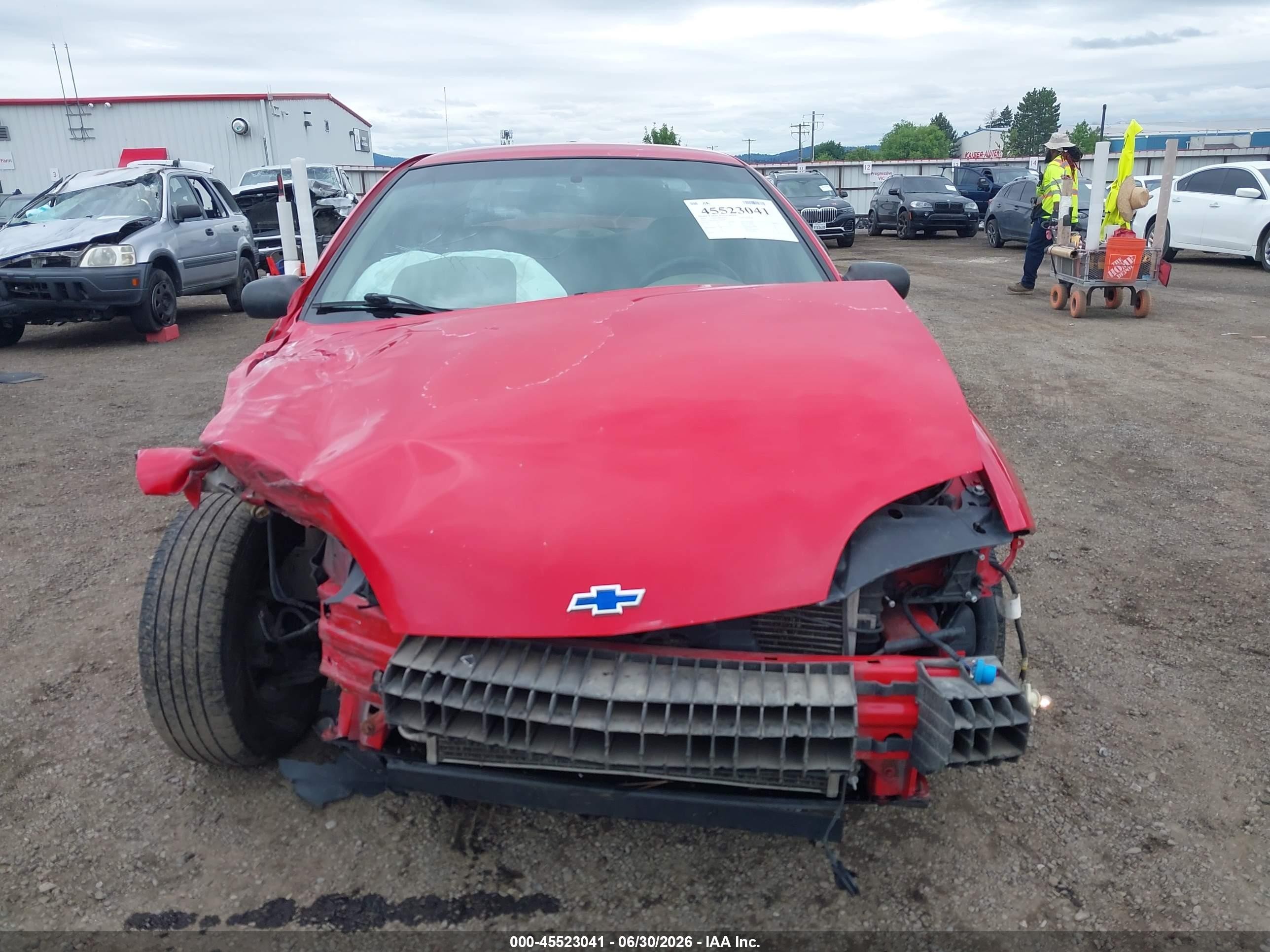 2002 Chevrolet Cavalier   Красный vin: 1G1JC524927350366