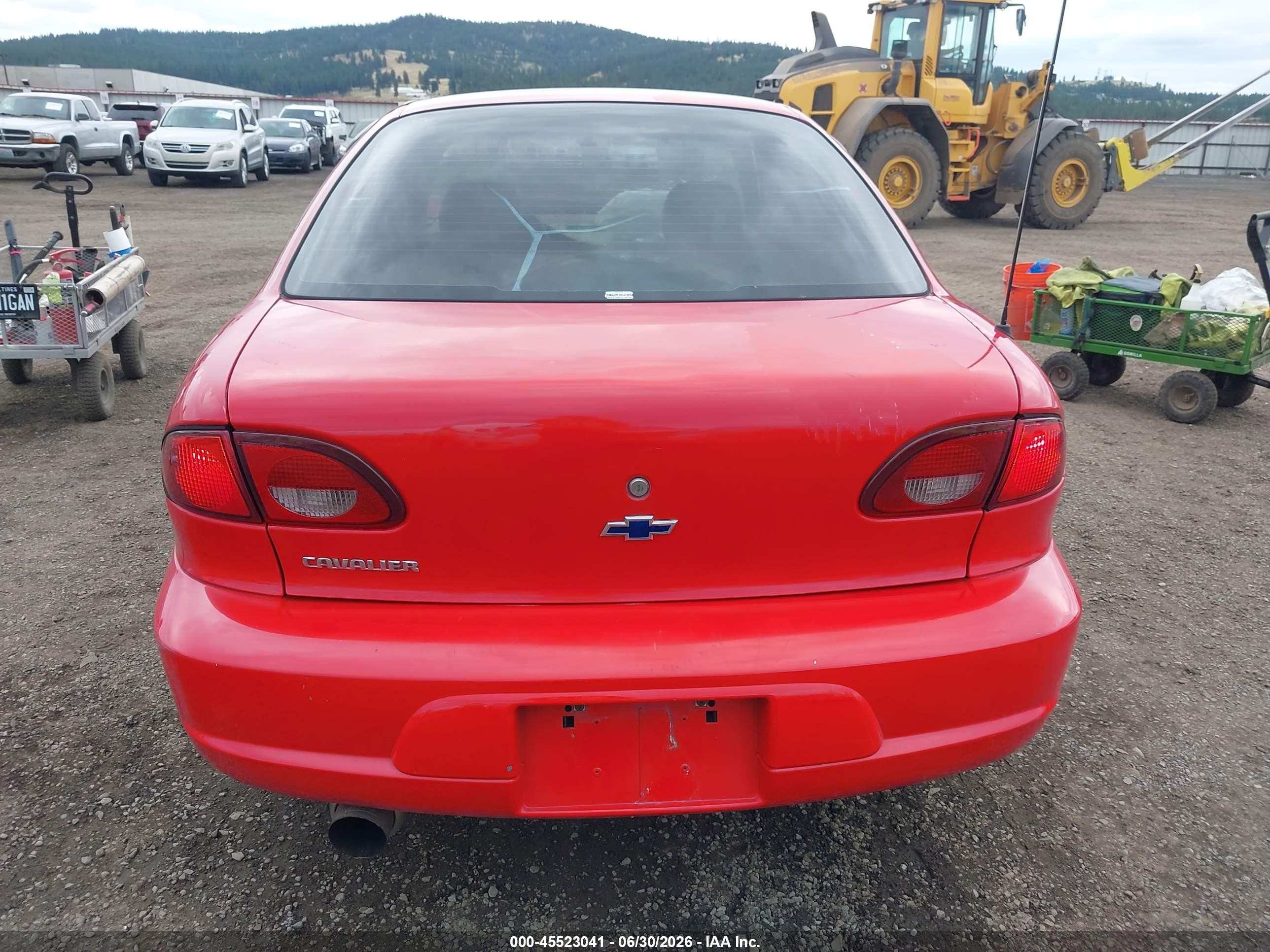 2002 Chevrolet Cavalier   Красный vin: 1G1JC524927350366