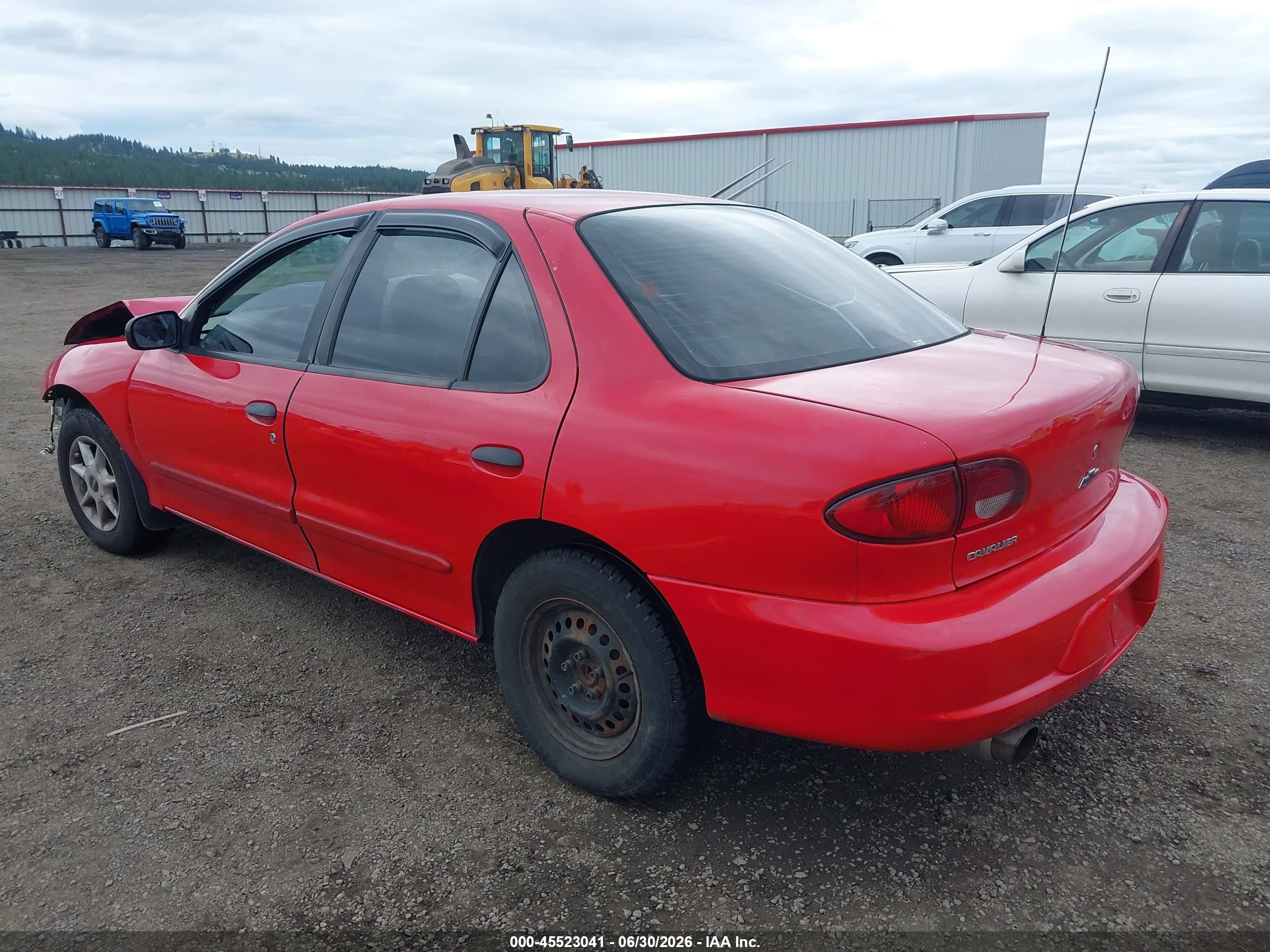 2002 Chevrolet Cavalier   Красный vin: 1G1JC524927350366