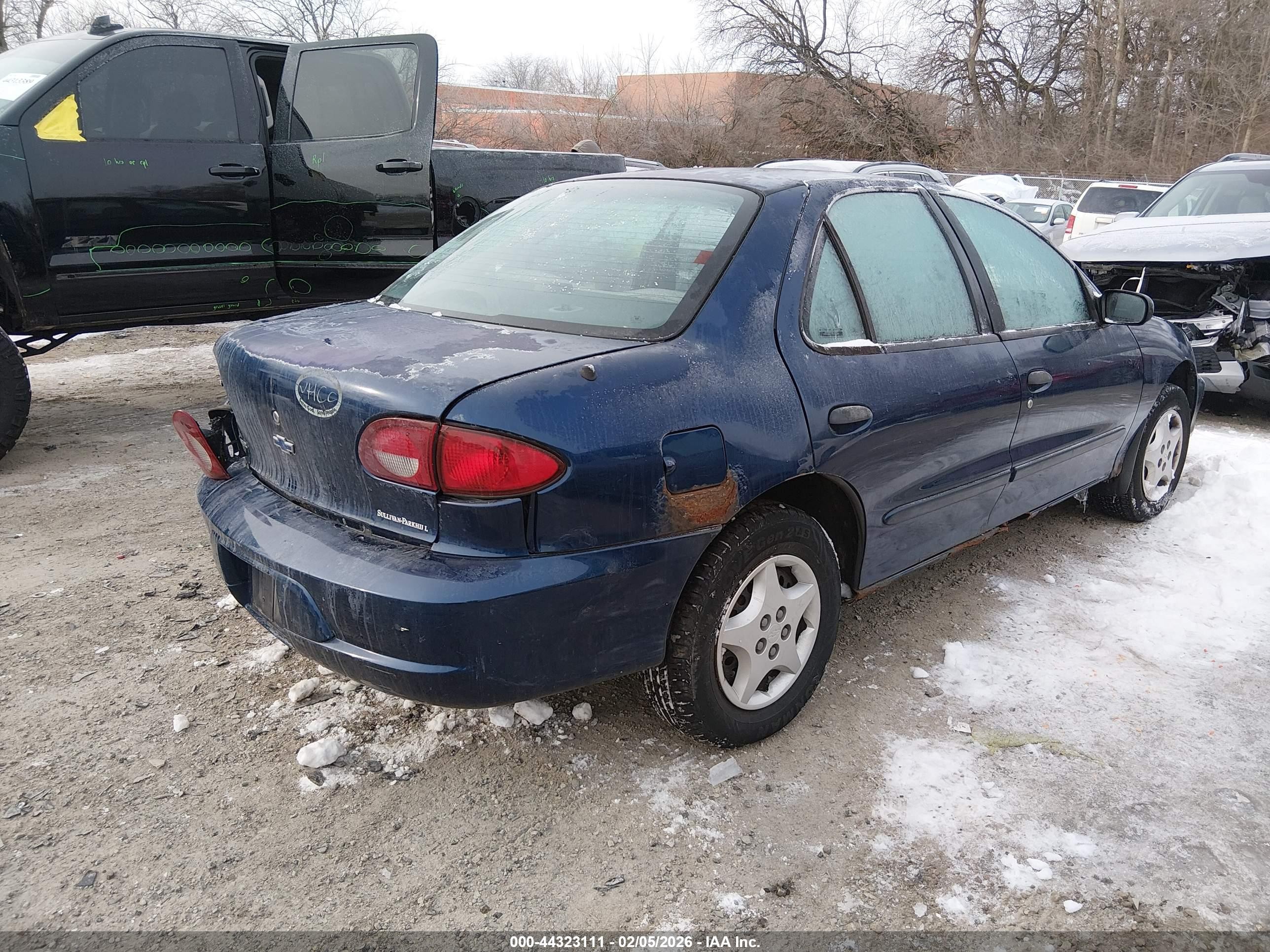 2001 Chevrolet Cavalier   Blue vin: 1G1JC524X17215024
