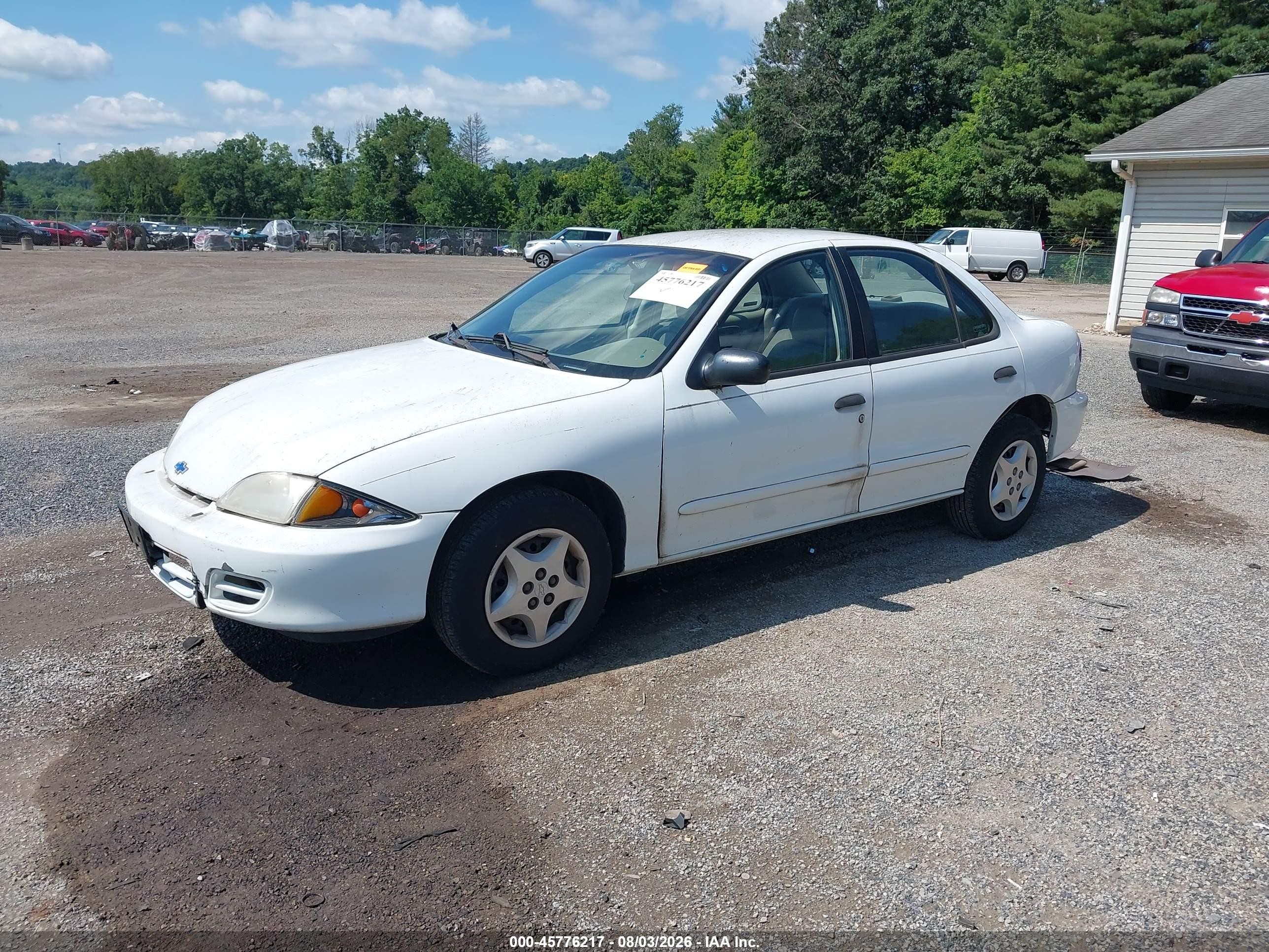 2001 Chevrolet Cavalier   White vin: 1G1JC524X17279595