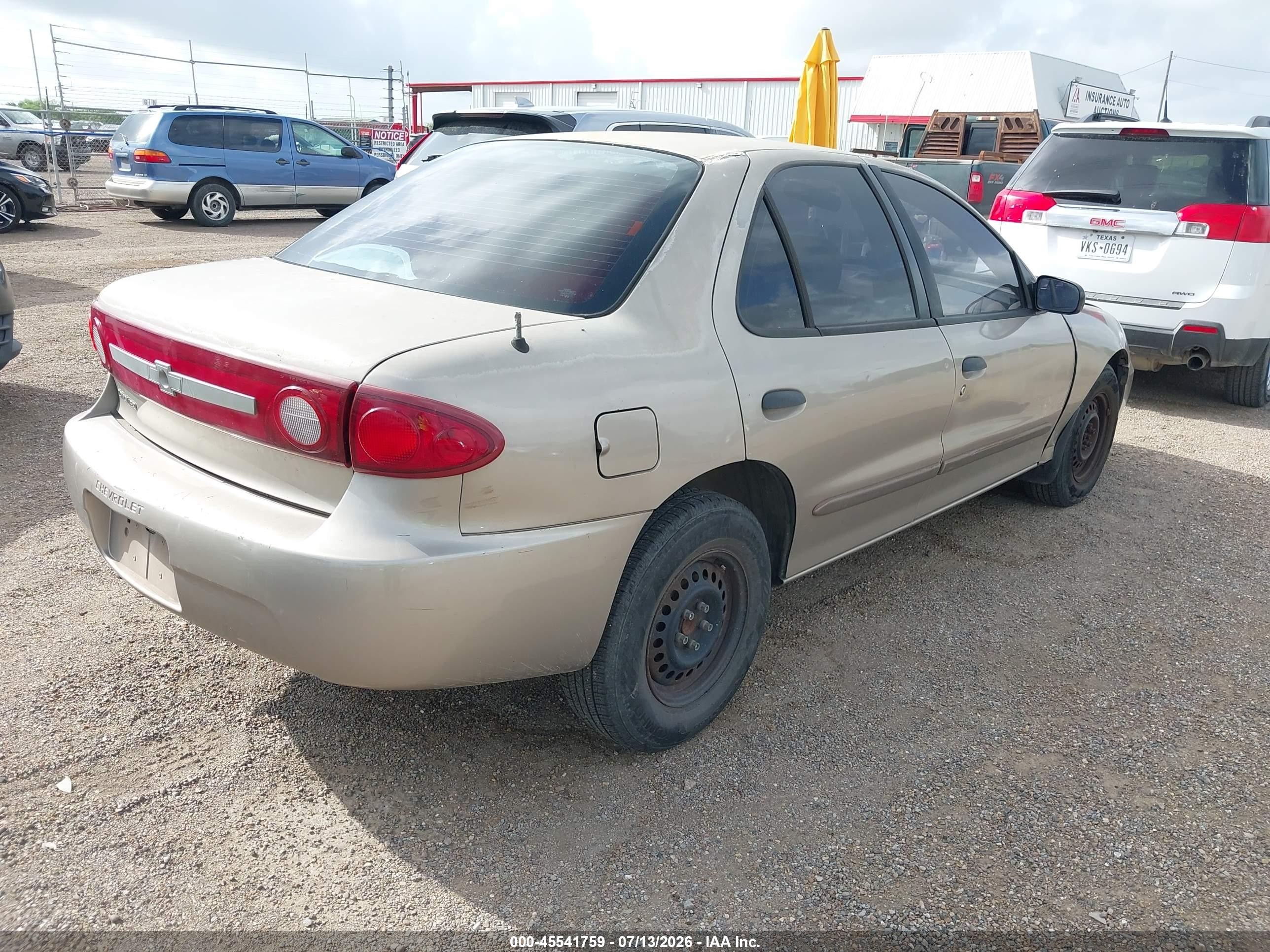 2003 Chevrolet Cavalier   Gold vin: 1G1JC52F037101490