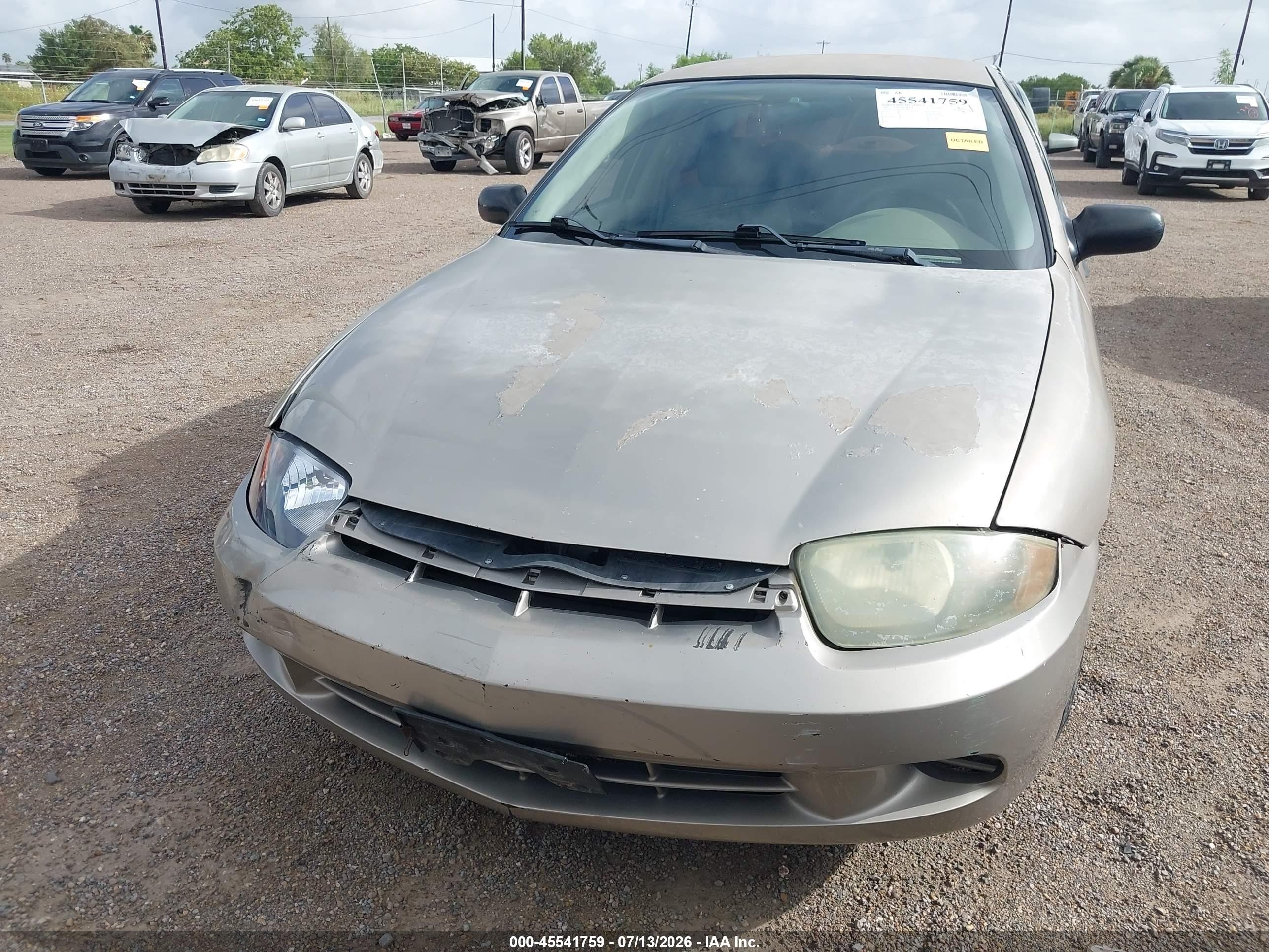 2003 Chevrolet Cavalier   Gold vin: 1G1JC52F037101490