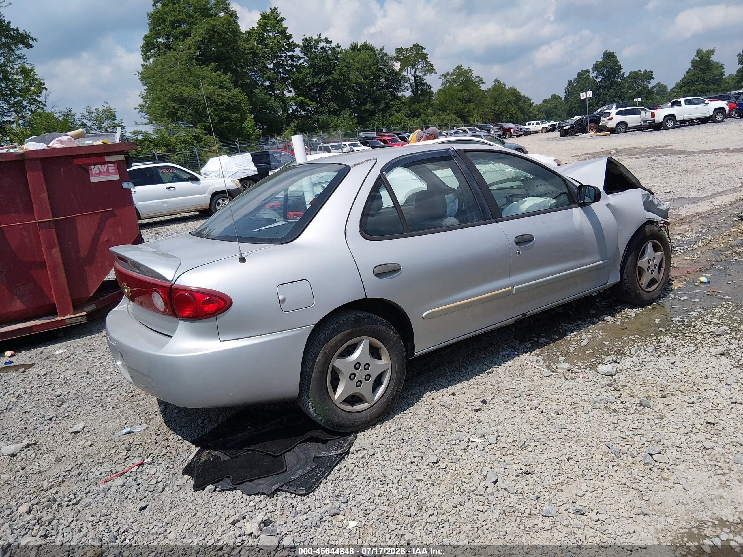 2005 Chevrolet Cavalier   Серебряный vin: 1G1JC52F057205688