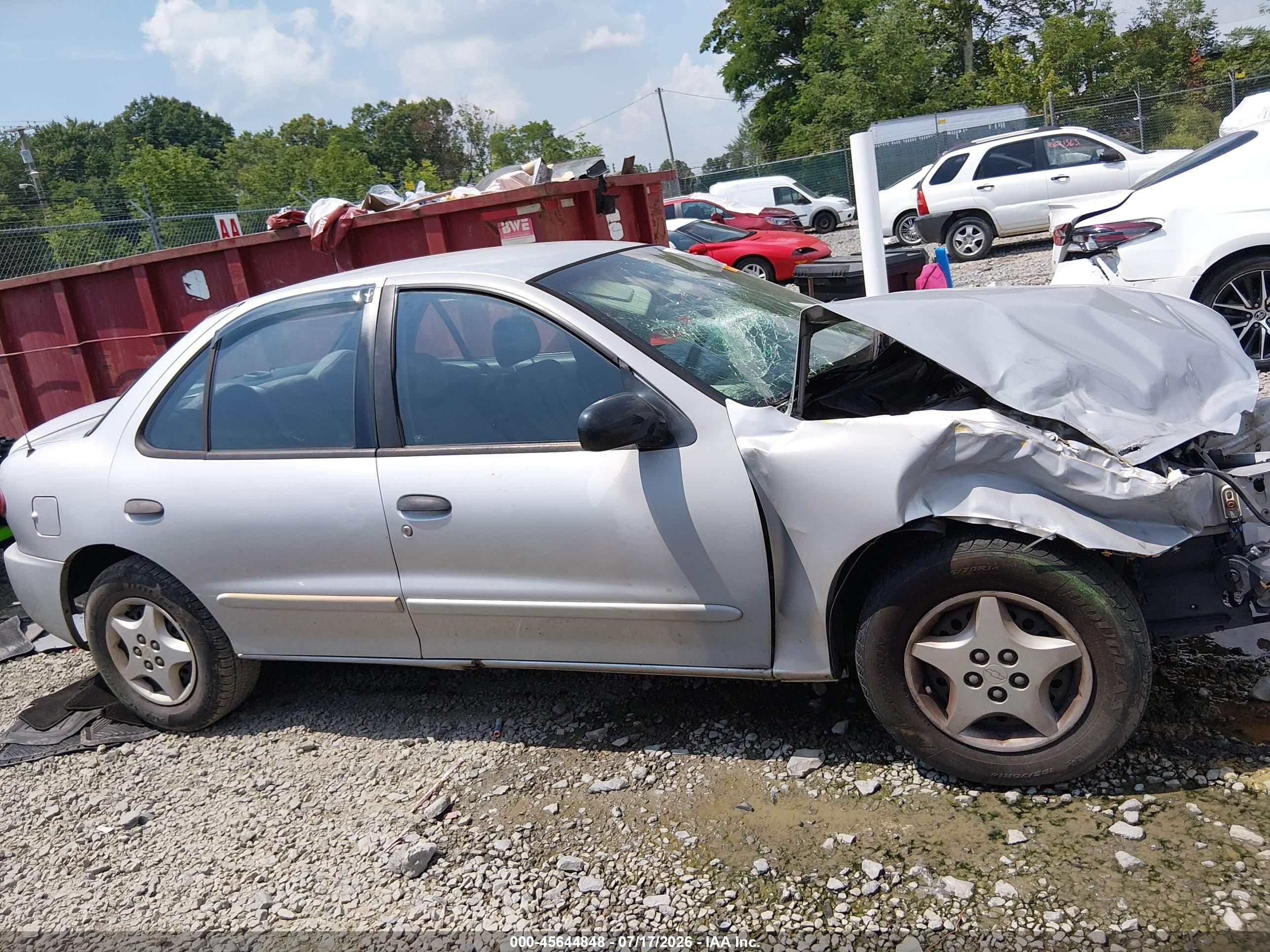 2005 Chevrolet Cavalier   Серебряный vin: 1G1JC52F057205688