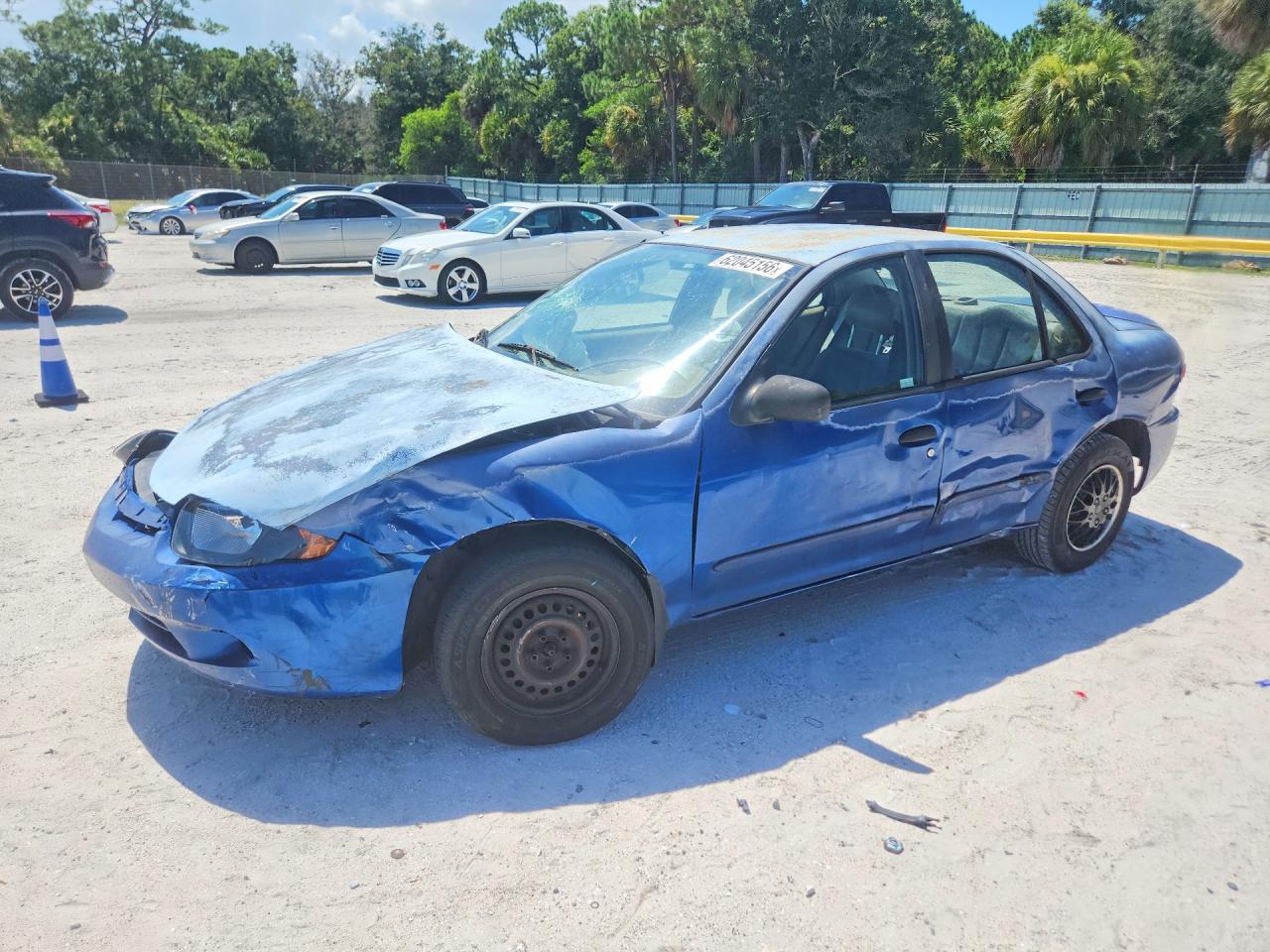 2003 Chevrolet Cavalier Blue vin: 1G1JC52F437365392