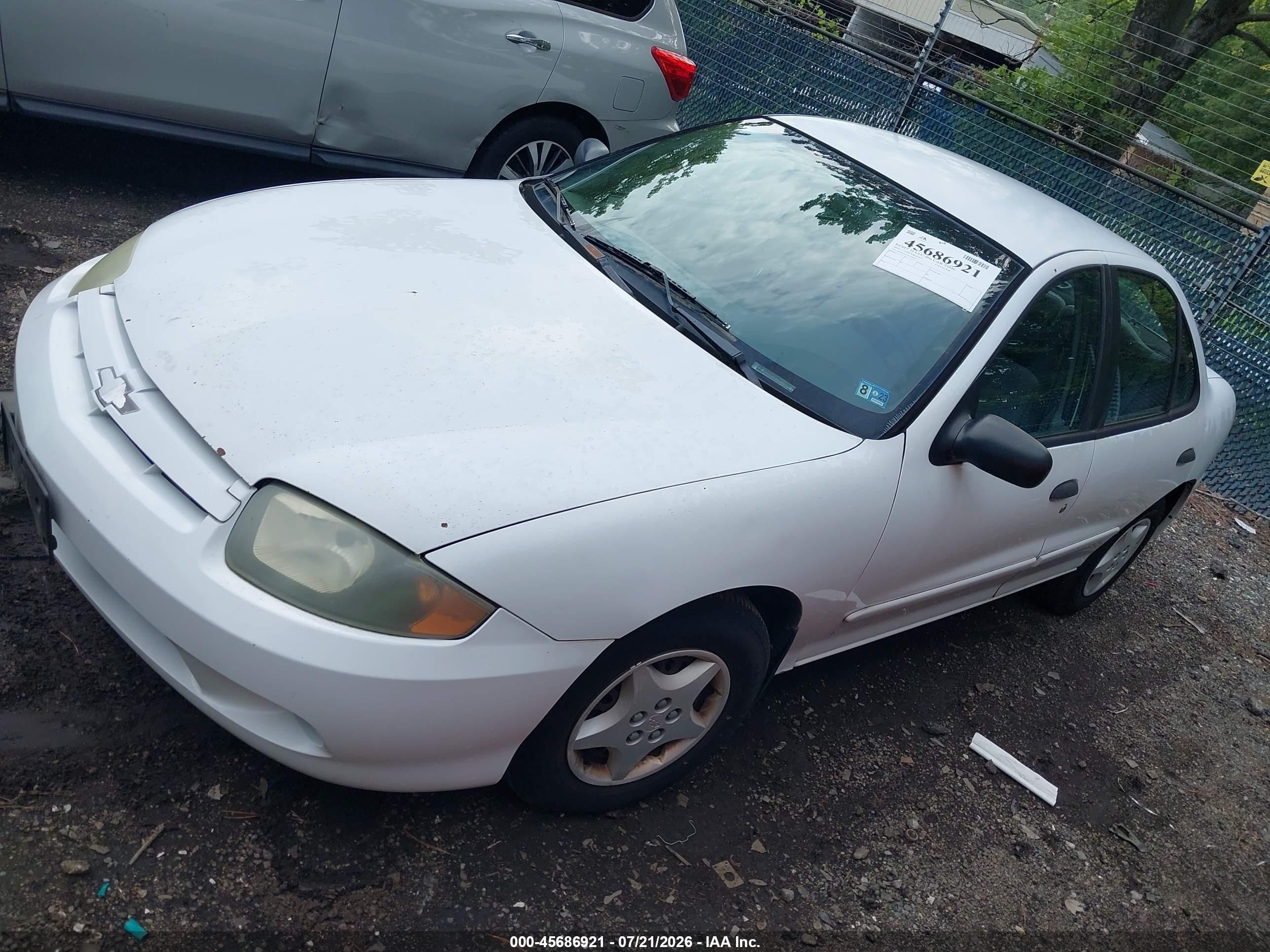 2004 Chevrolet Cavalier   White vin: 1G1JC52F547128203