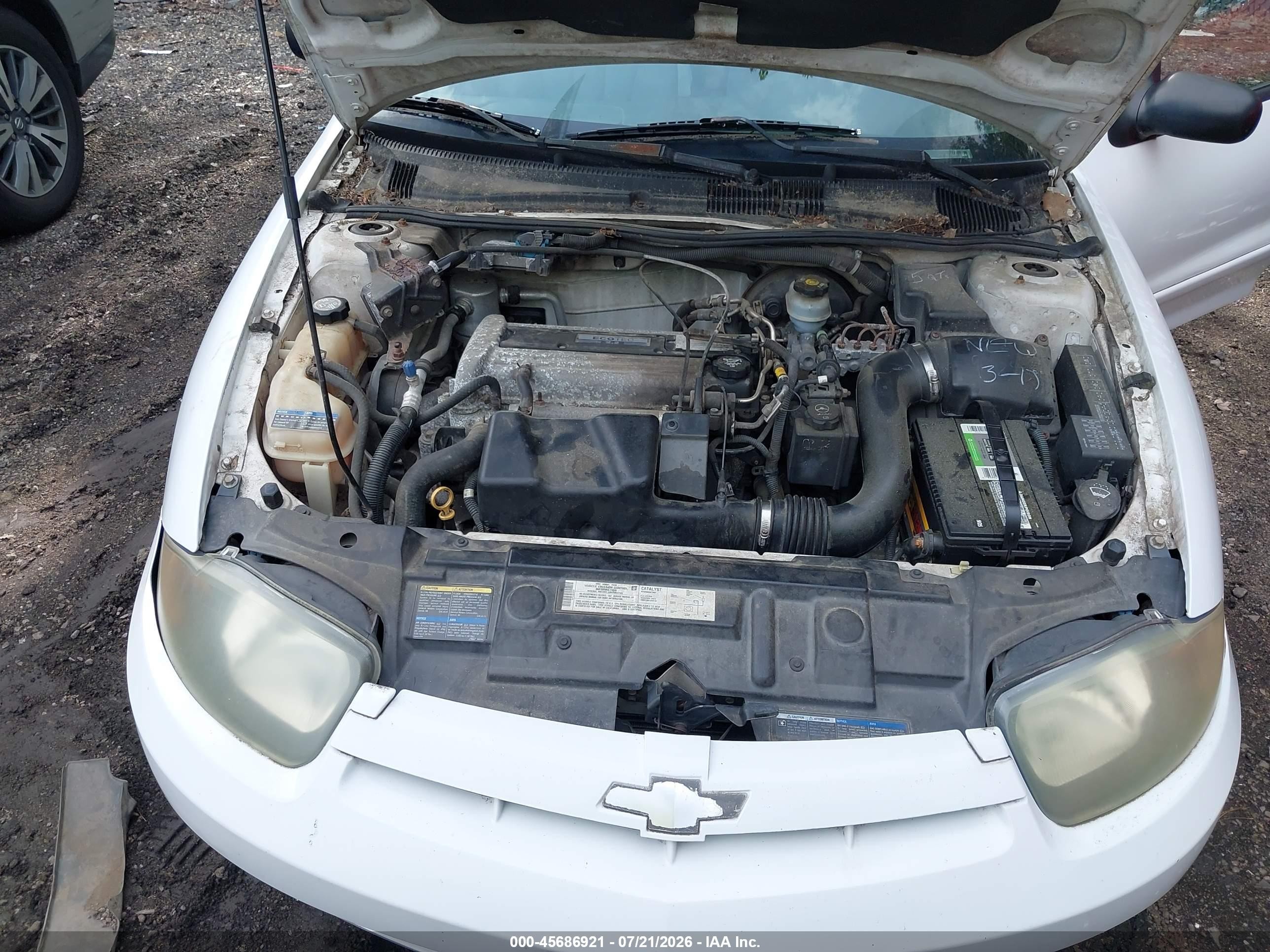 2004 Chevrolet Cavalier   White vin: 1G1JC52F547128203