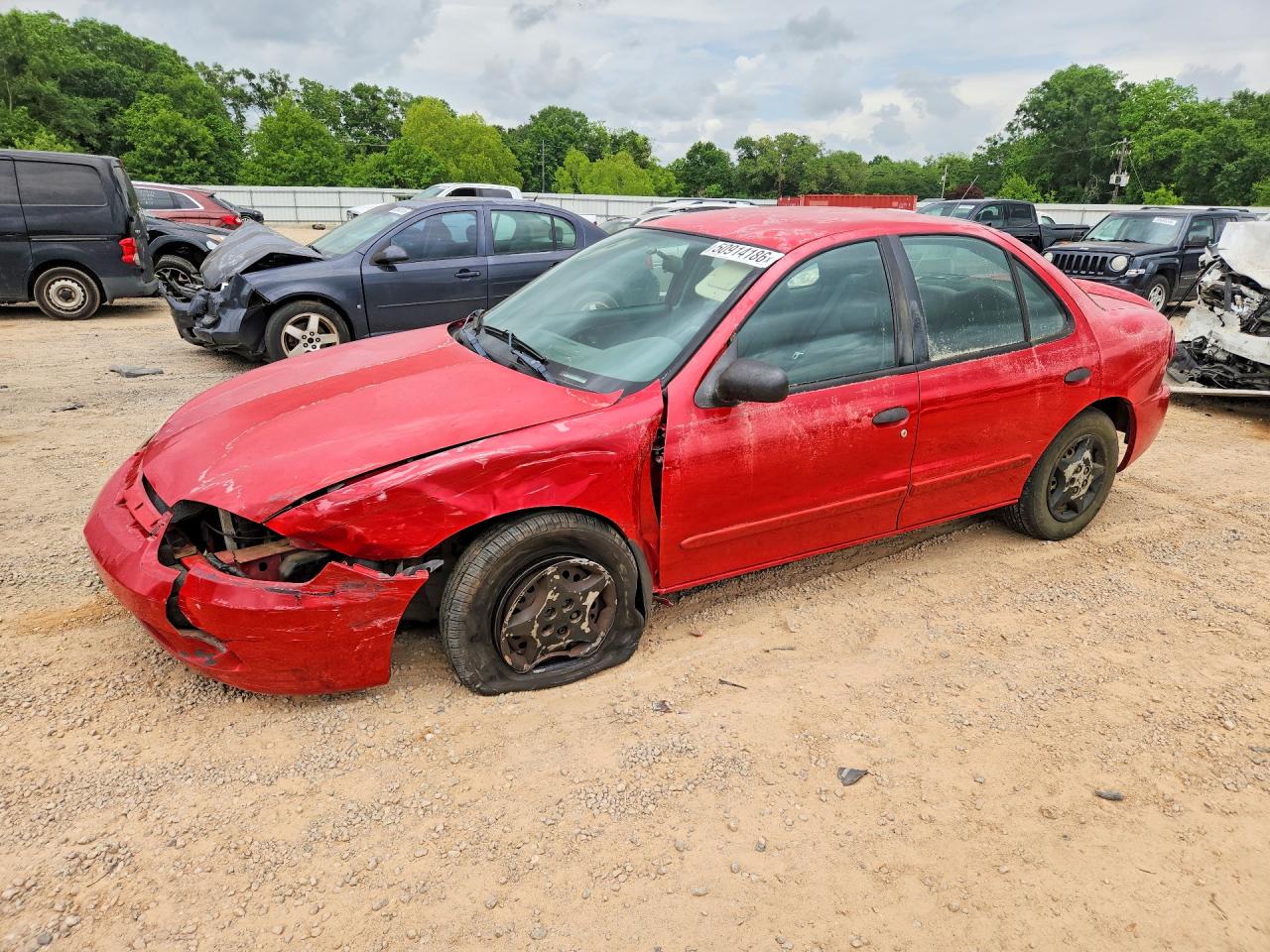 2003 Chevrolet Cavalier Red vin: 1G1JC52F837134897