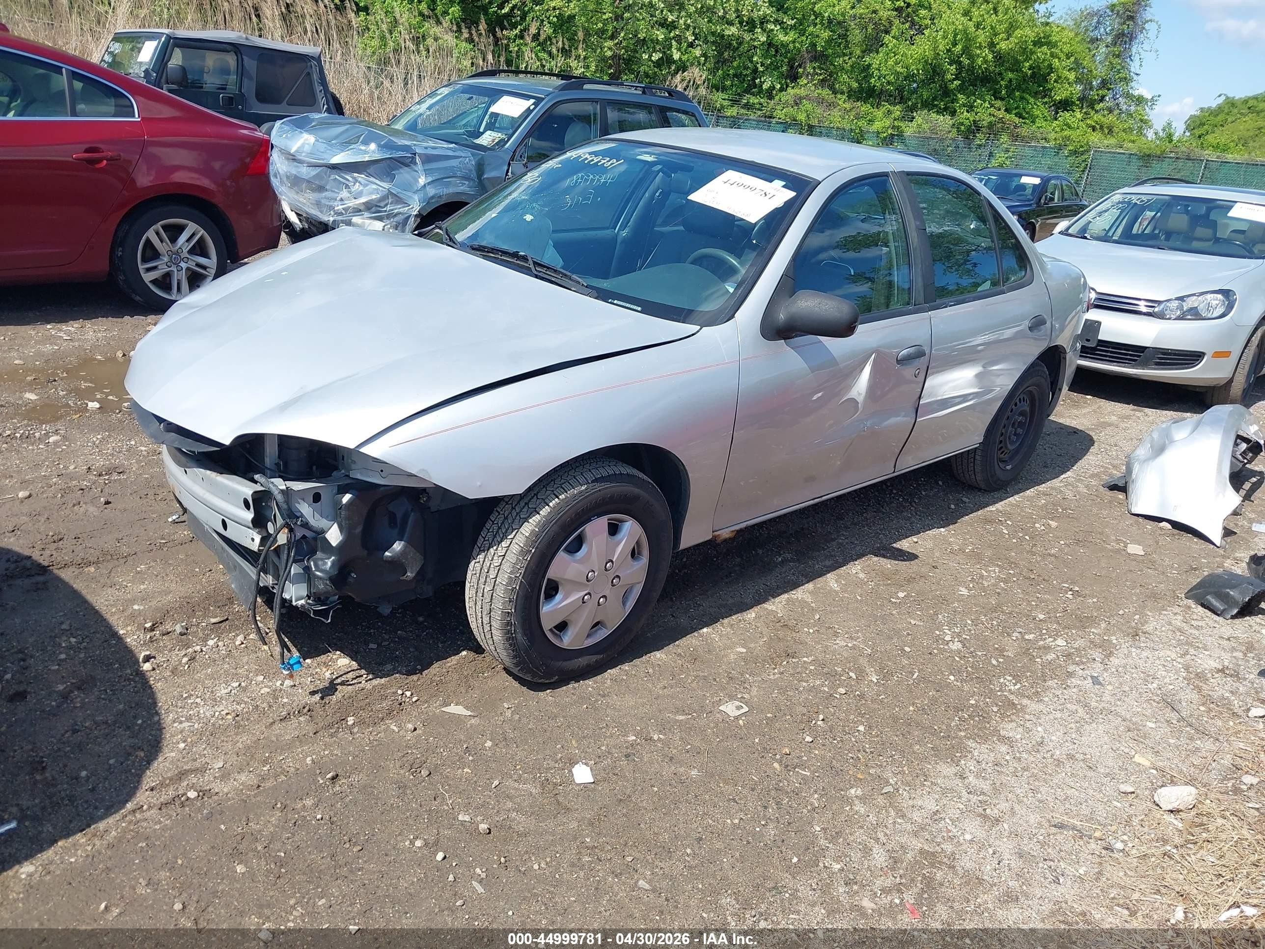 2003 Chevrolet Cavalier   Серебряный vin: 1G1JC52F837141509
