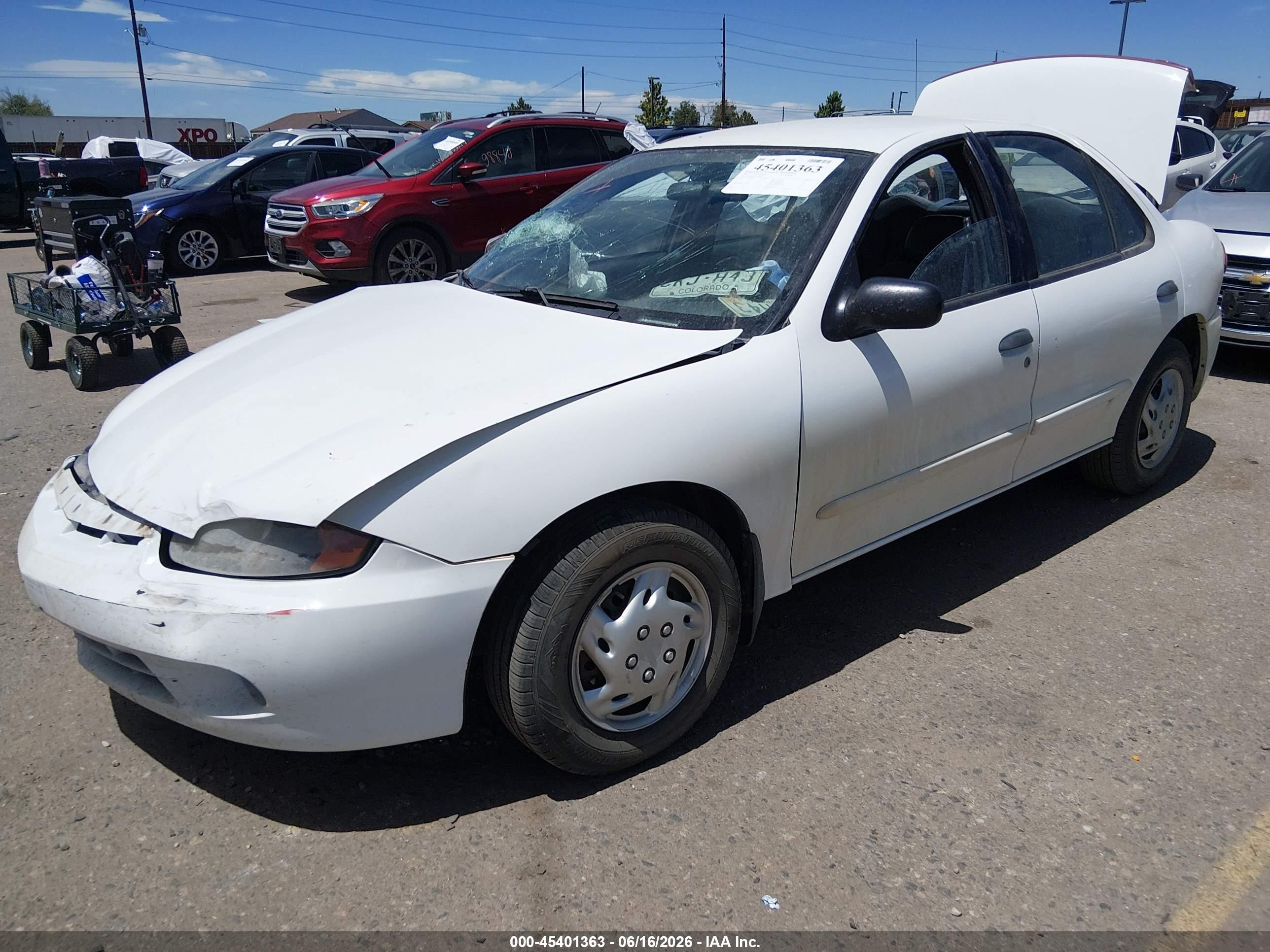2004 Chevrolet Cavalier   White vin: 1G1JC52F847123559