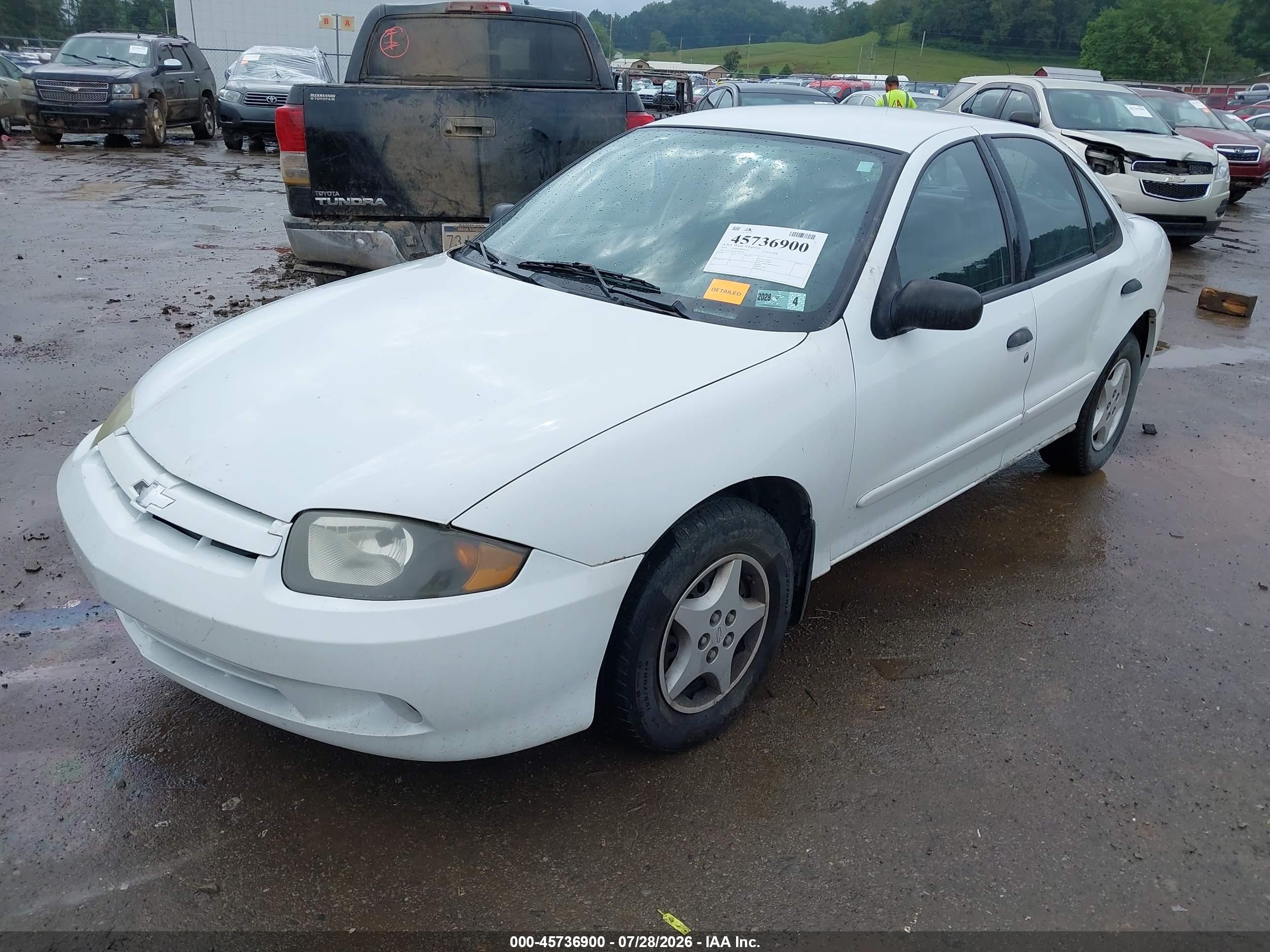 2004 Chevrolet Cavalier   White vin: 1G1JC52F847338357