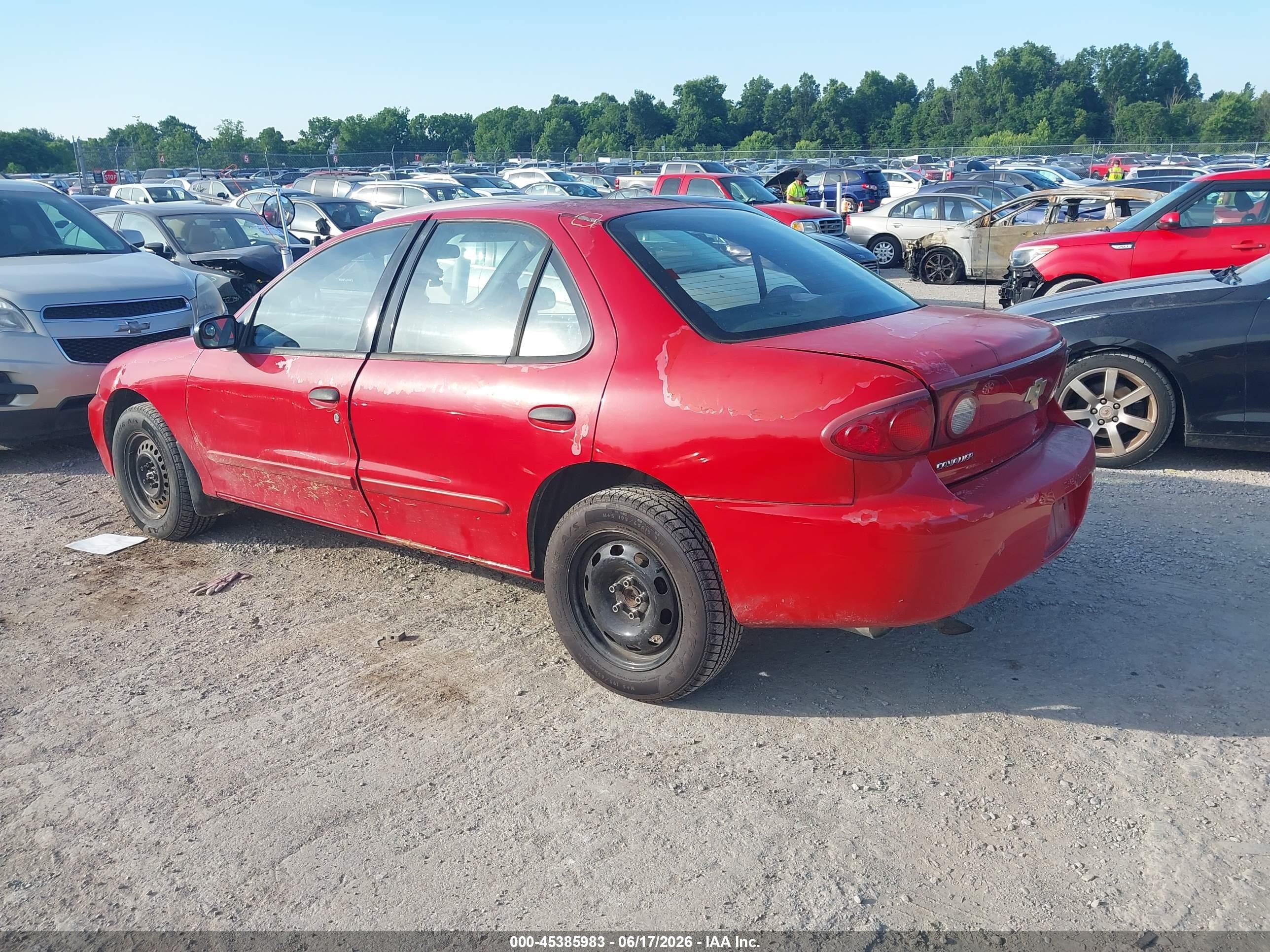 2004 Chevrolet Cavalier   Red vin: 1G1JC52F847365803