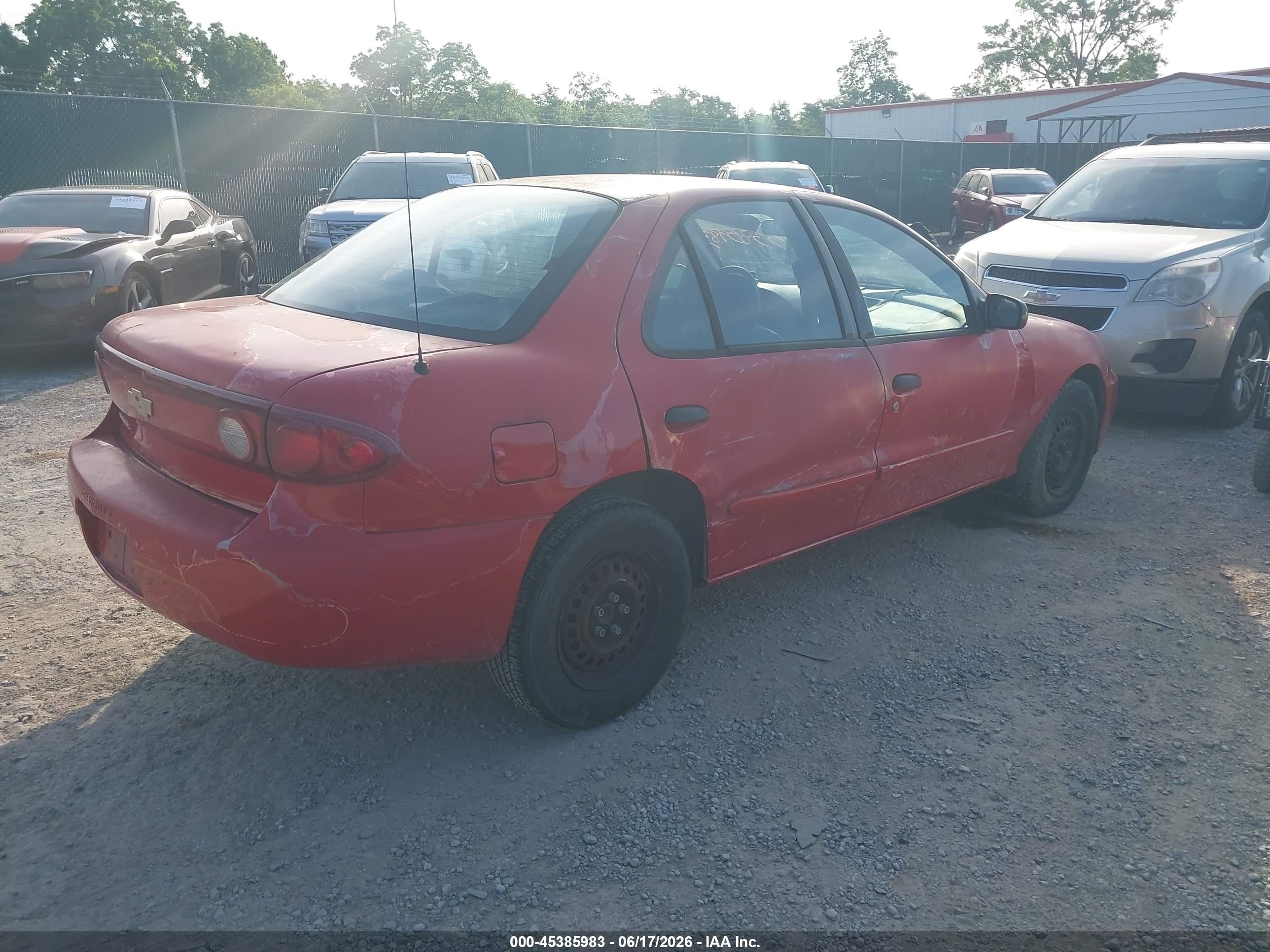 2004 Chevrolet Cavalier   Red vin: 1G1JC52F847365803