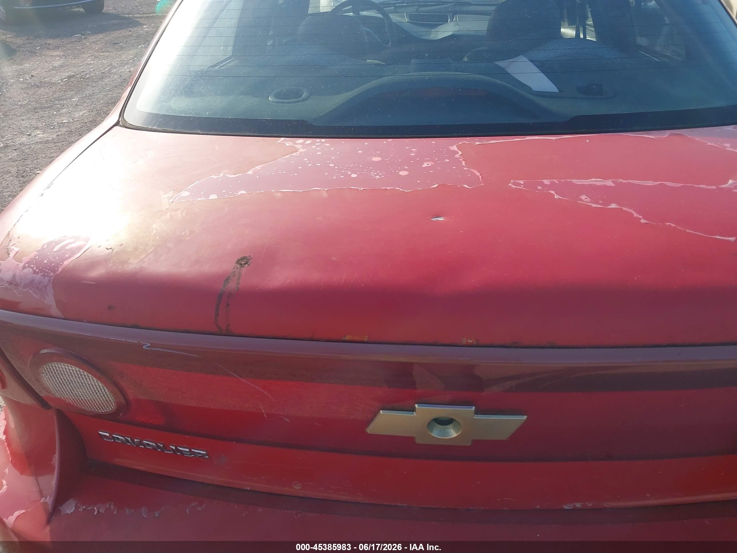 2004 Chevrolet Cavalier   Red vin: 1G1JC52F847365803