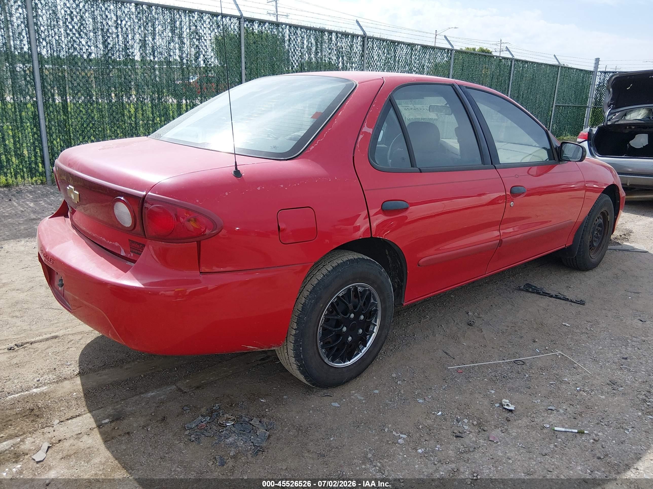2004 Chevrolet Cavalier   Red vin: 1G1JC52FX47127354