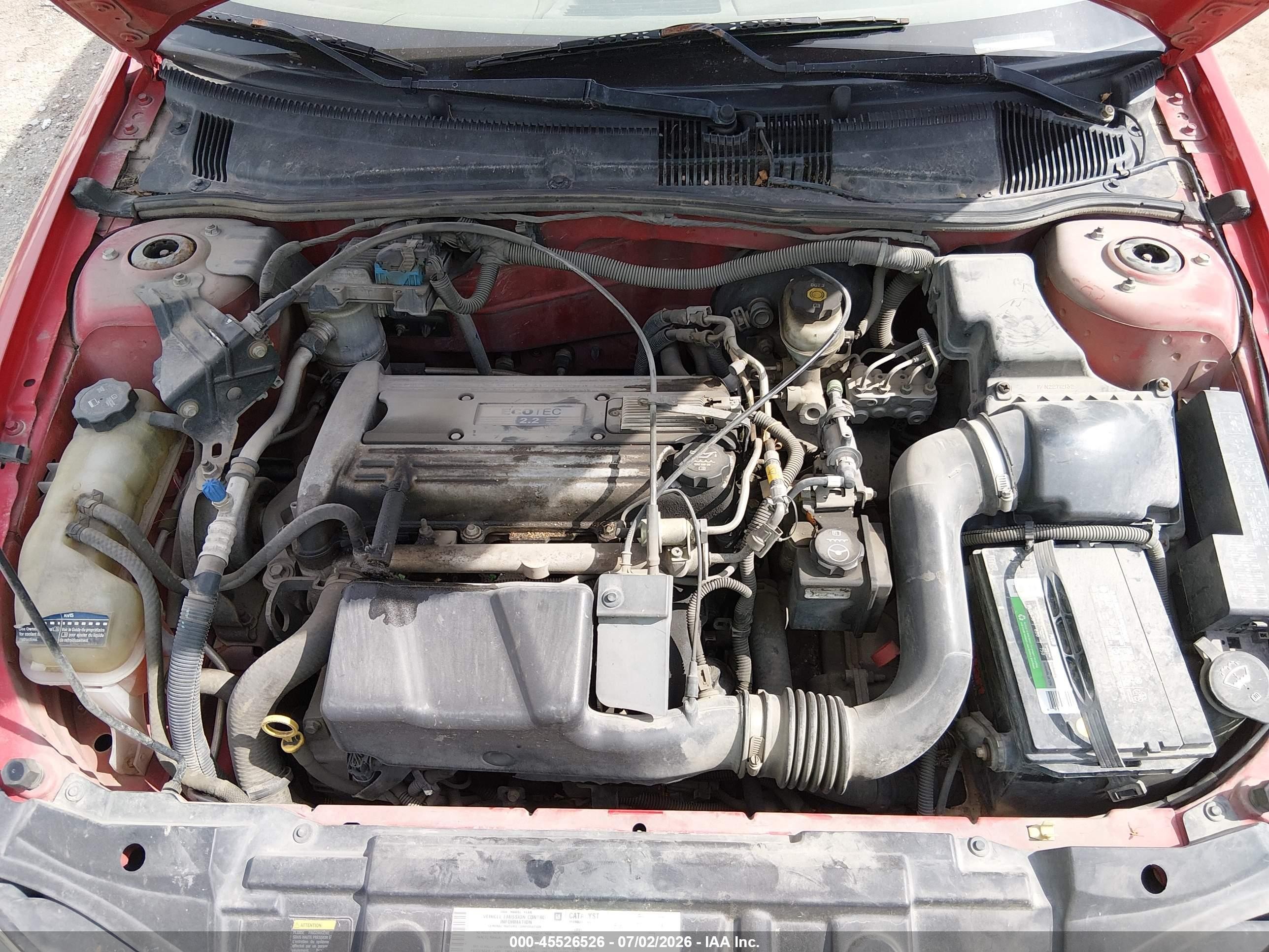 2004 Chevrolet Cavalier   Red vin: 1G1JC52FX47127354