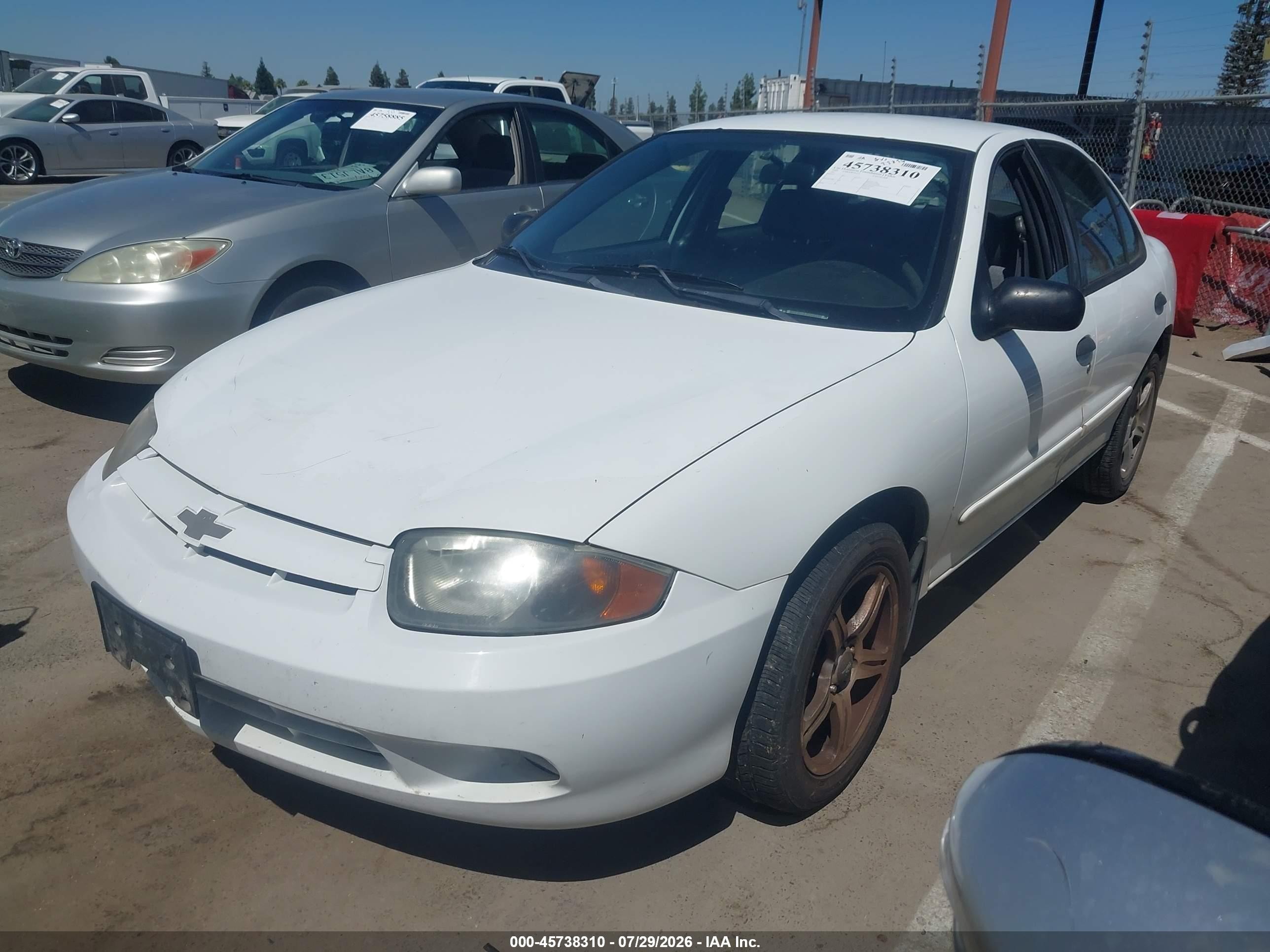 2004 Chevrolet Cavalier   White vin: 1G1JC52FX47286116