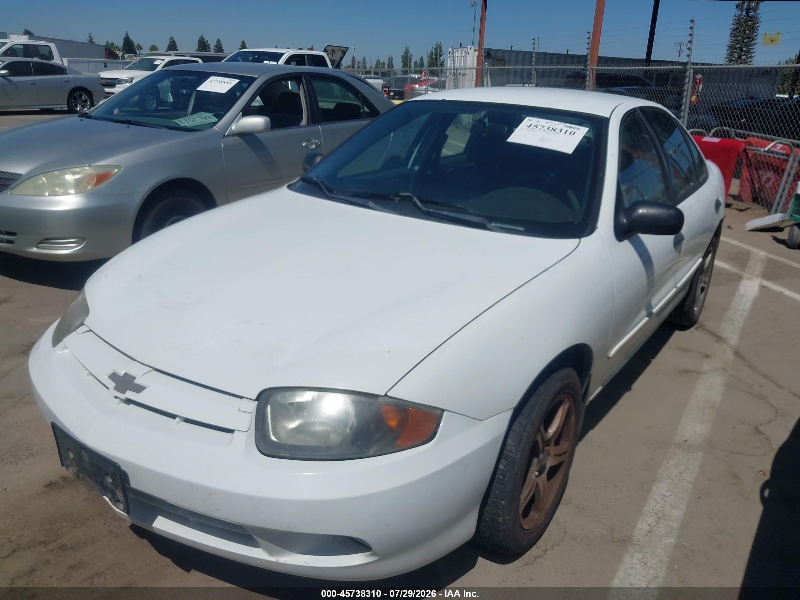 2004 Chevrolet Cavalier   White vin: 1G1JC52FX47286116