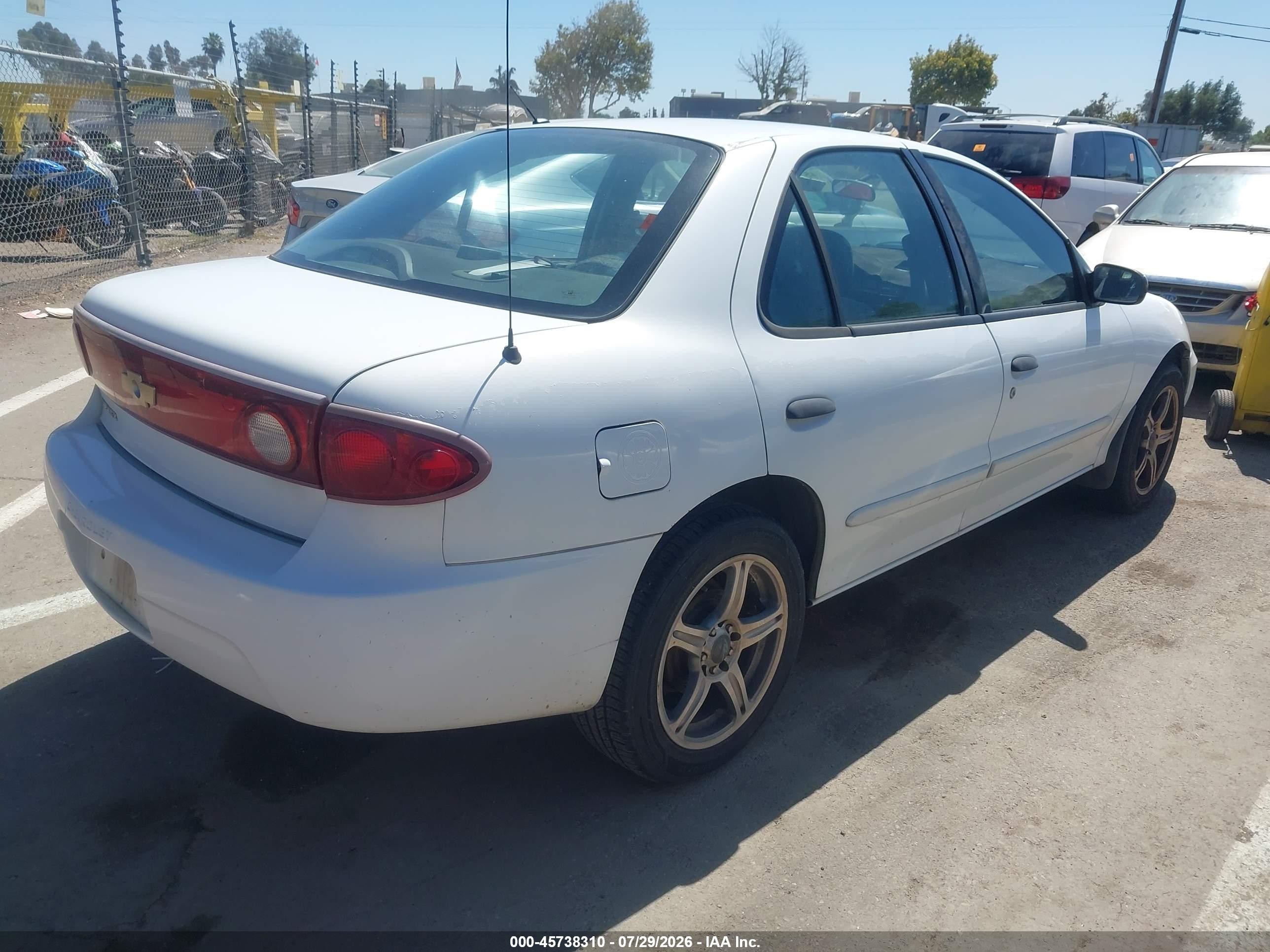 2004 Chevrolet Cavalier   White vin: 1G1JC52FX47286116