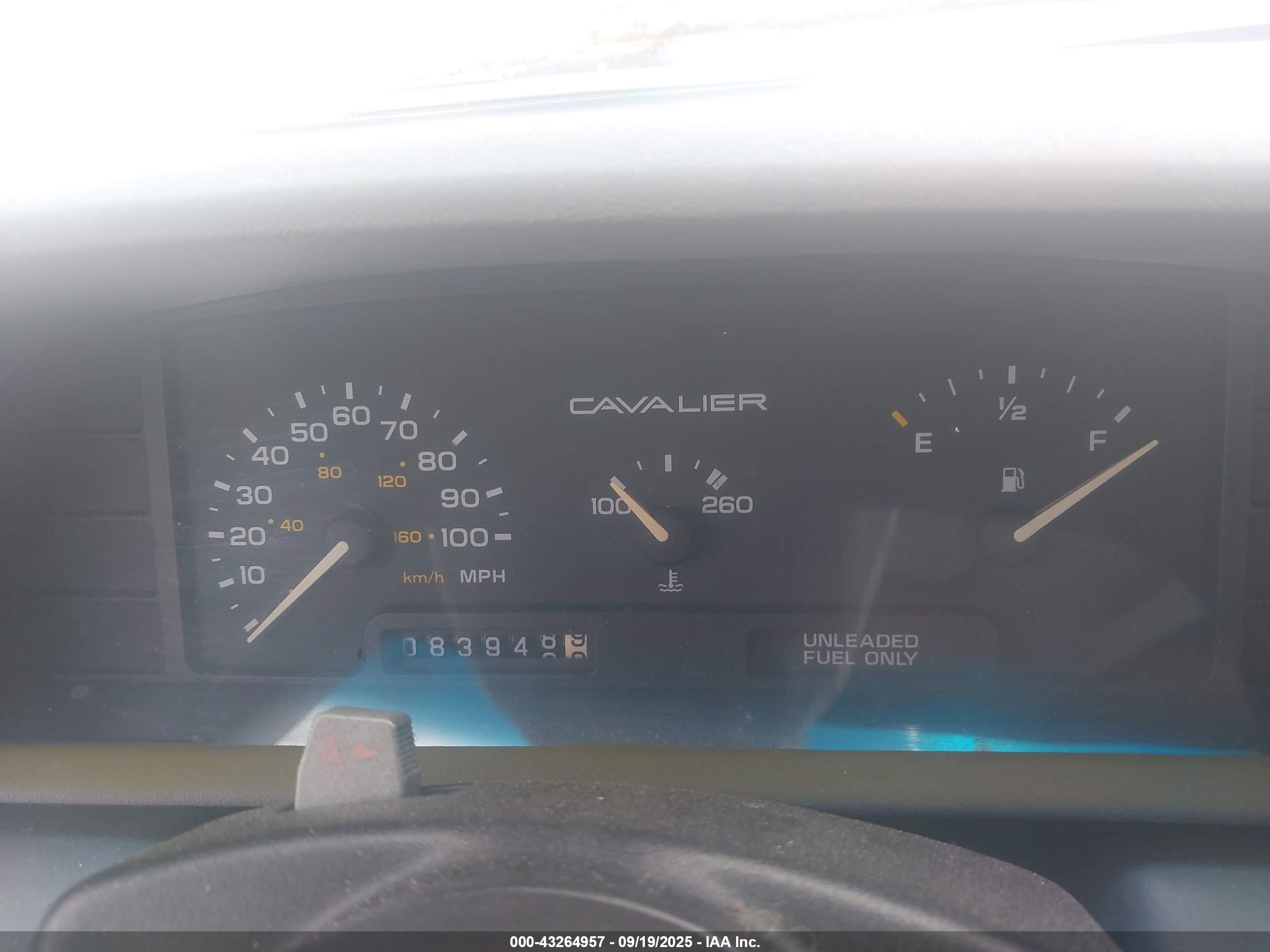 1994 Chevrolet Cavalier Vl/rs White vin: 1G1JC5447R7348297