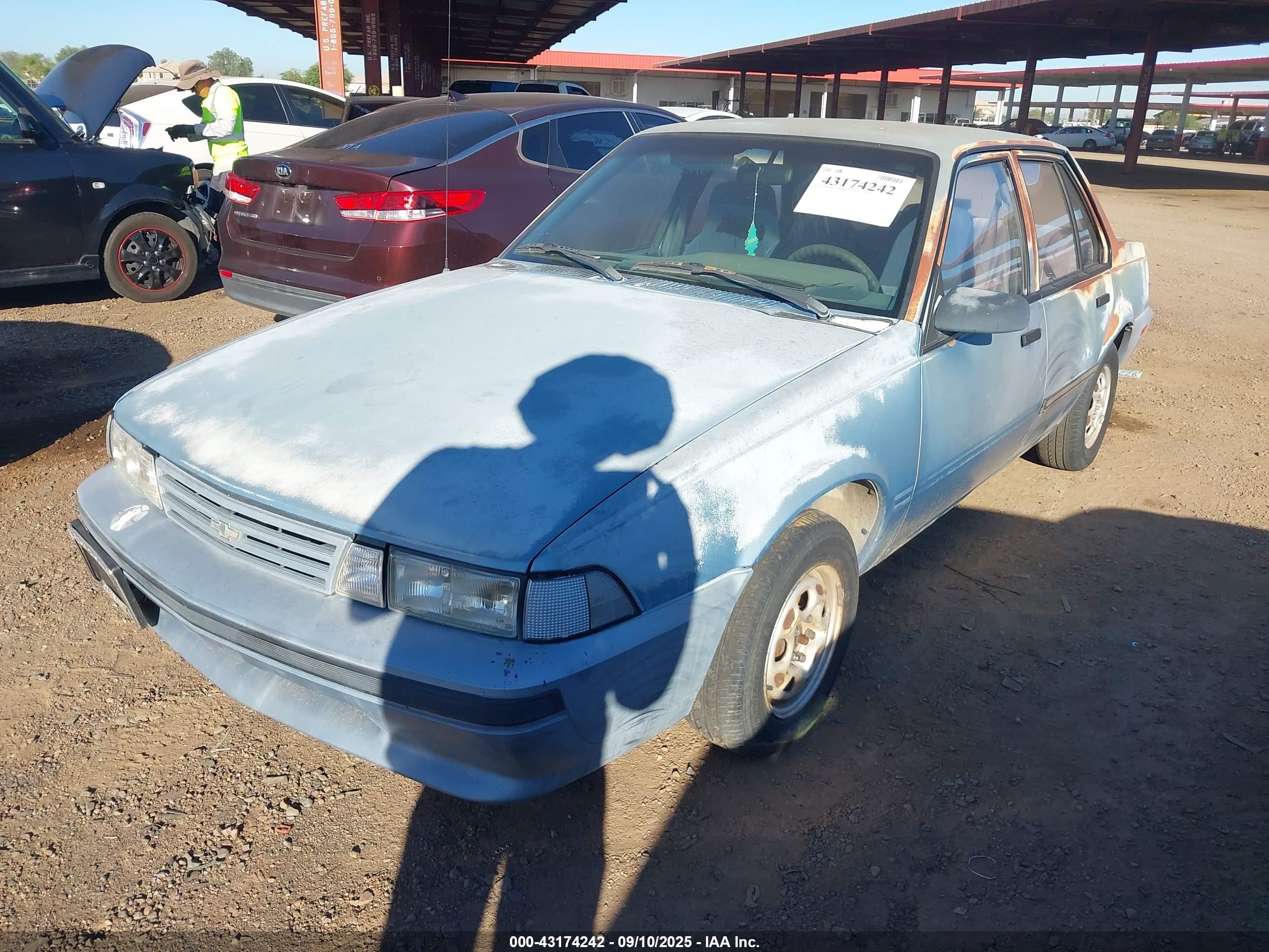 1990 Chevrolet Cavalier Vl Blue vin: 1G1JC54G2LJ295691