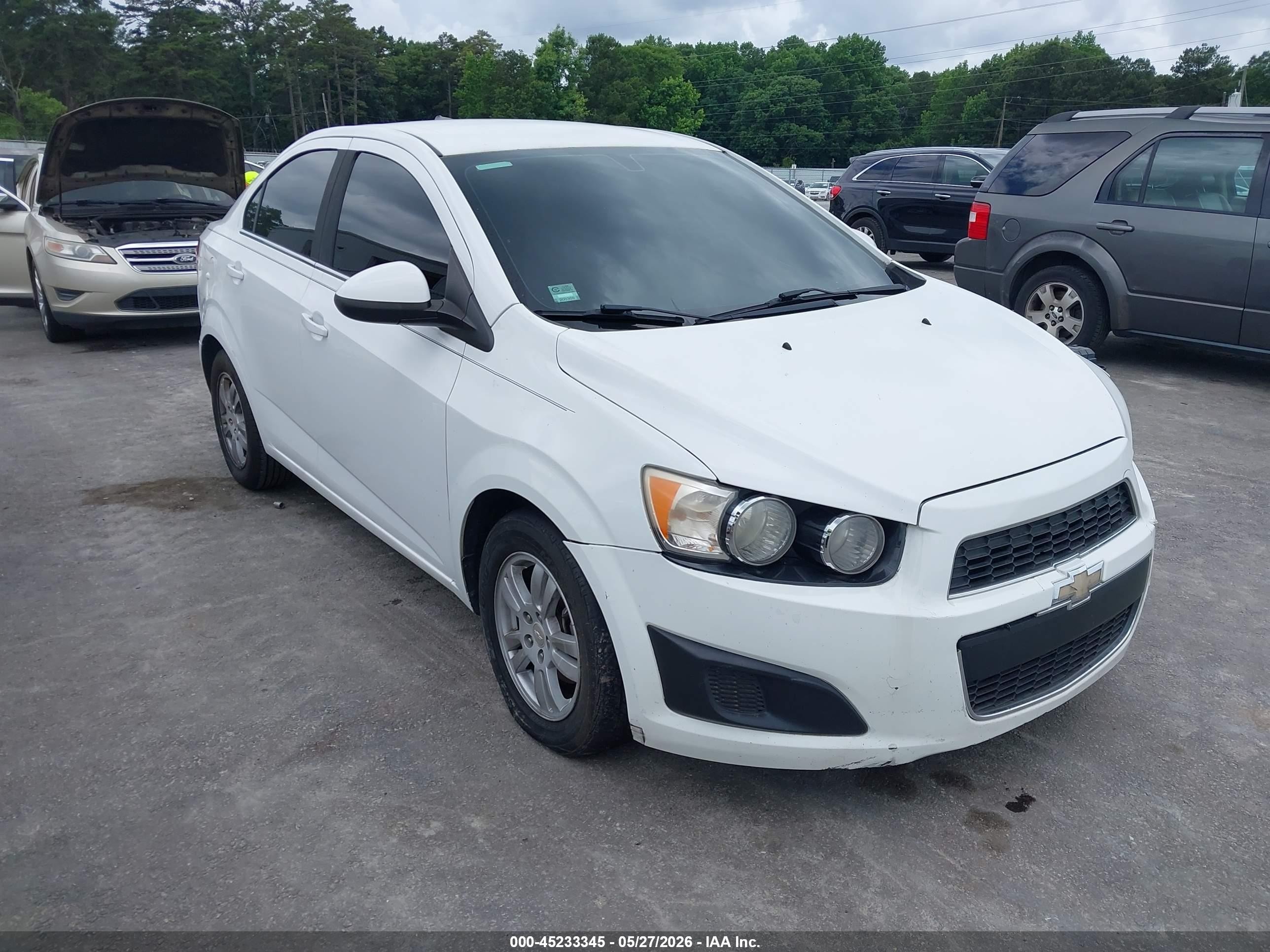 2014 Chevrolet Sonic Lt Auto White vin: 1G1JC5SB0E4154482