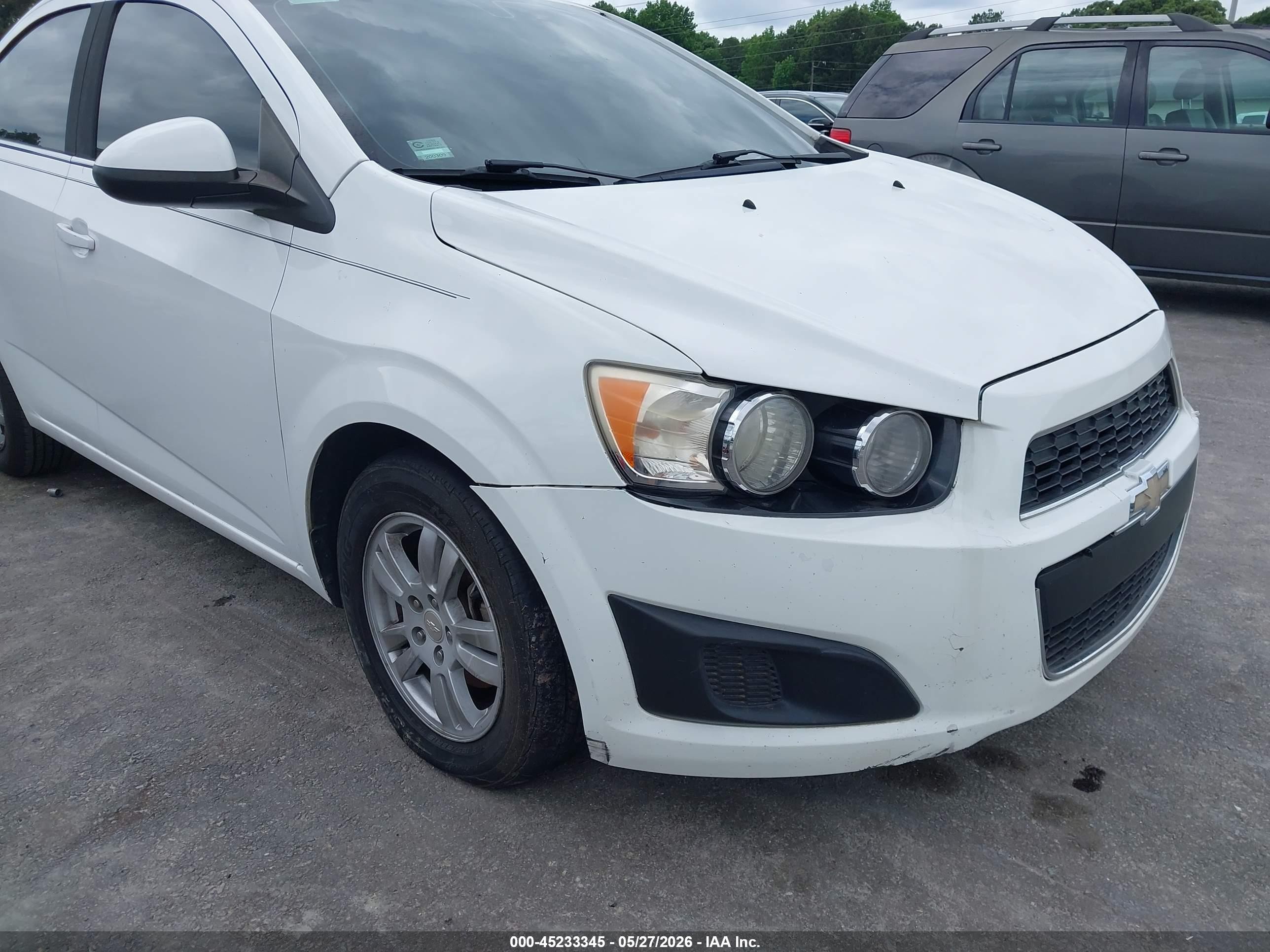 2014 Chevrolet Sonic Lt Auto White vin: 1G1JC5SB0E4154482