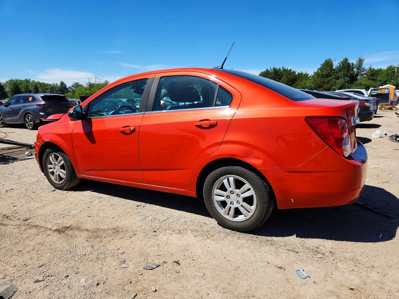 2012 Chevrolet Sonic Lt Orange vin: 1G1JC5SB1C4222897