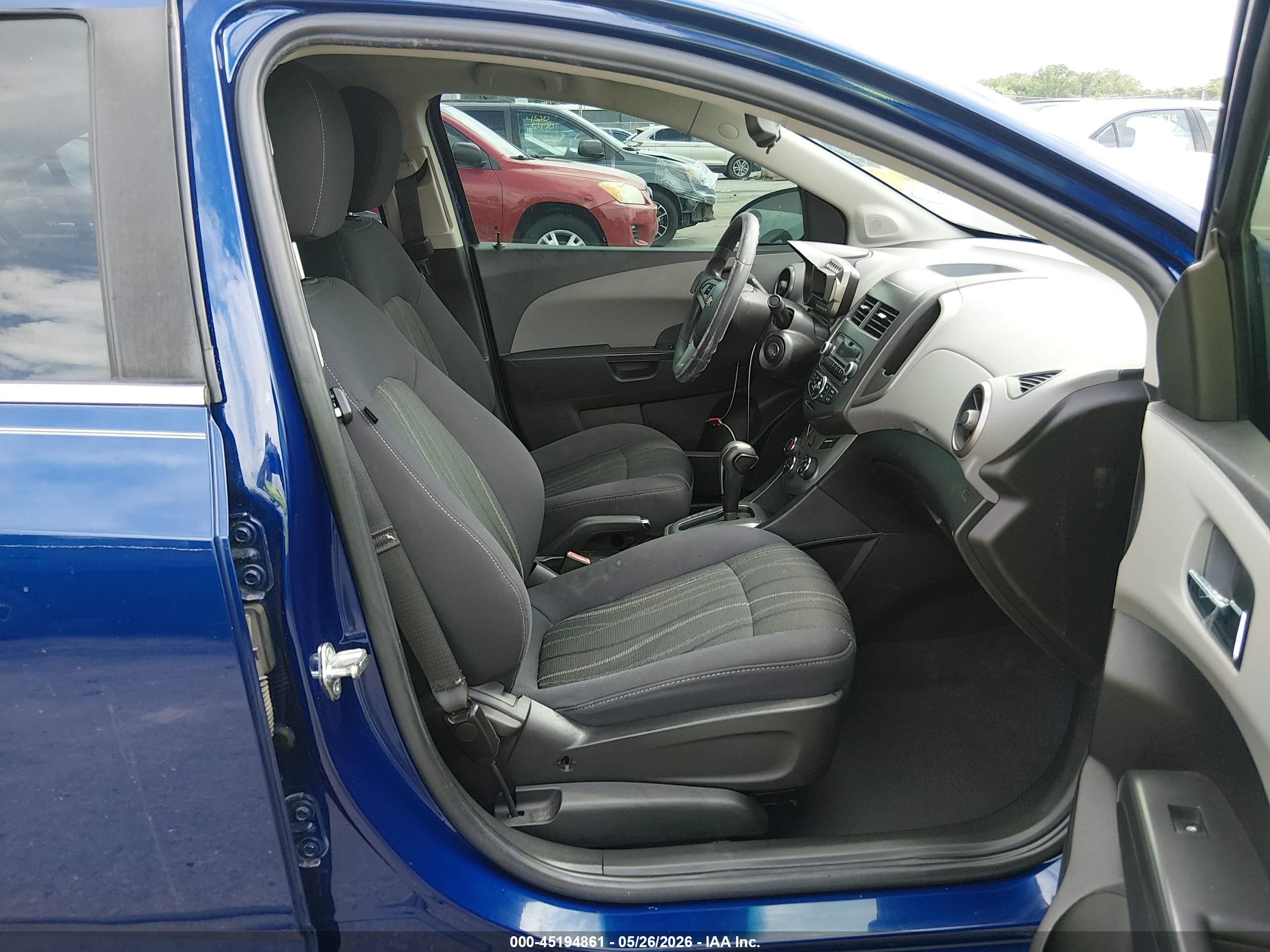 2013 Chevrolet Sonic Lt Auto Blue vin: 1G1JC5SB1D4100767