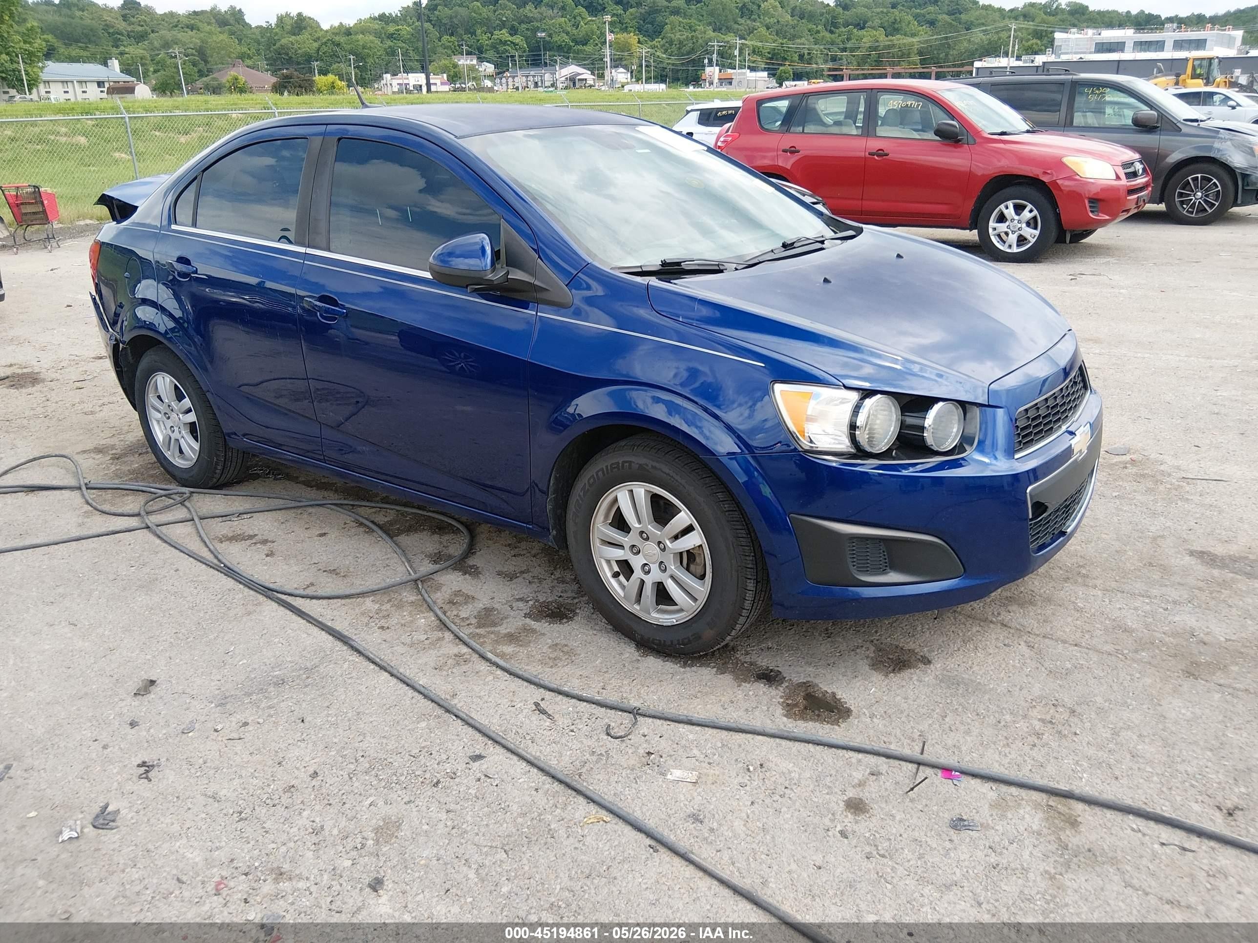2013 Chevrolet Sonic Lt Auto Blue vin: 1G1JC5SB1D4100767