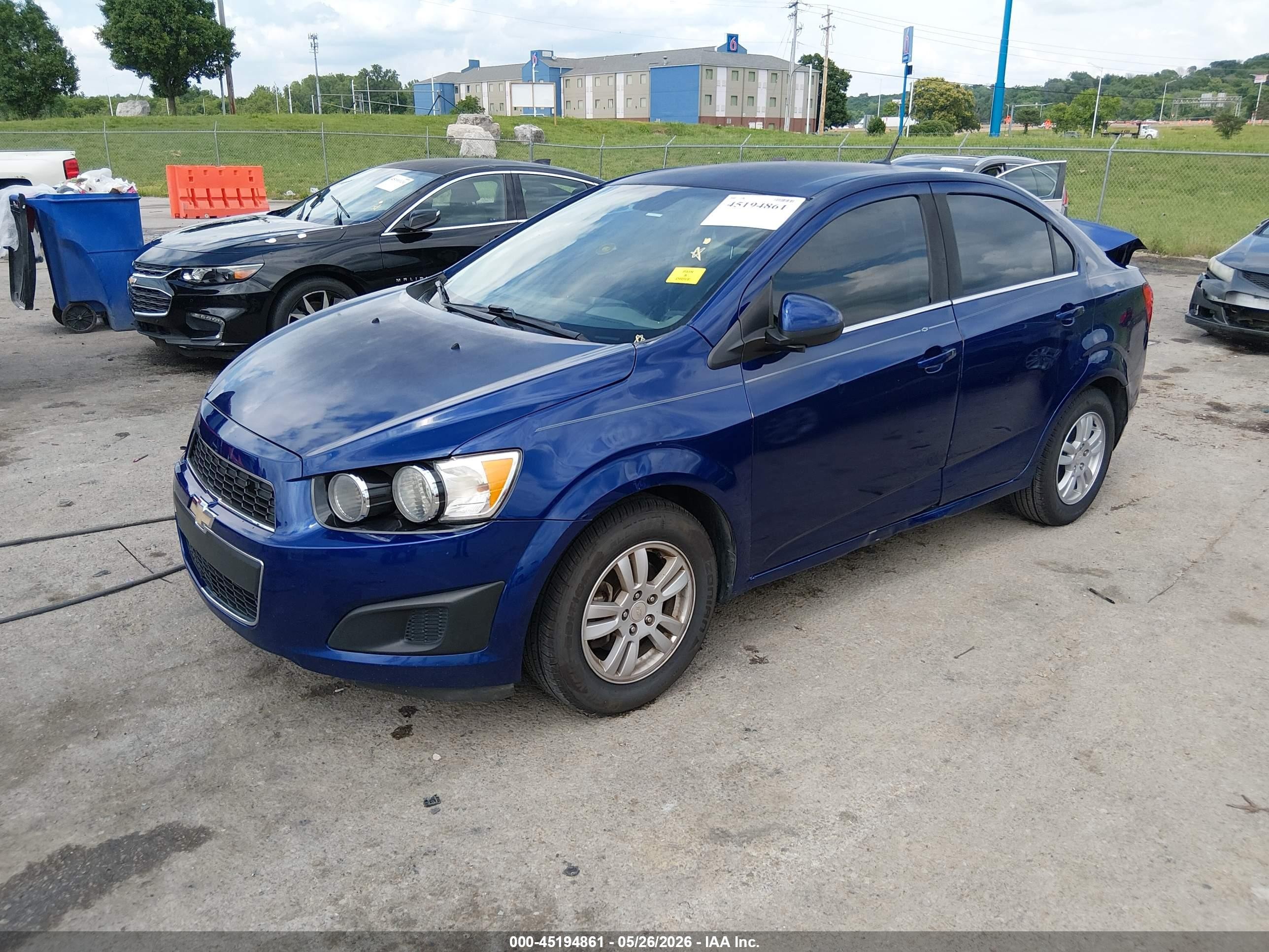 2013 Chevrolet Sonic Lt Auto Blue vin: 1G1JC5SB1D4100767