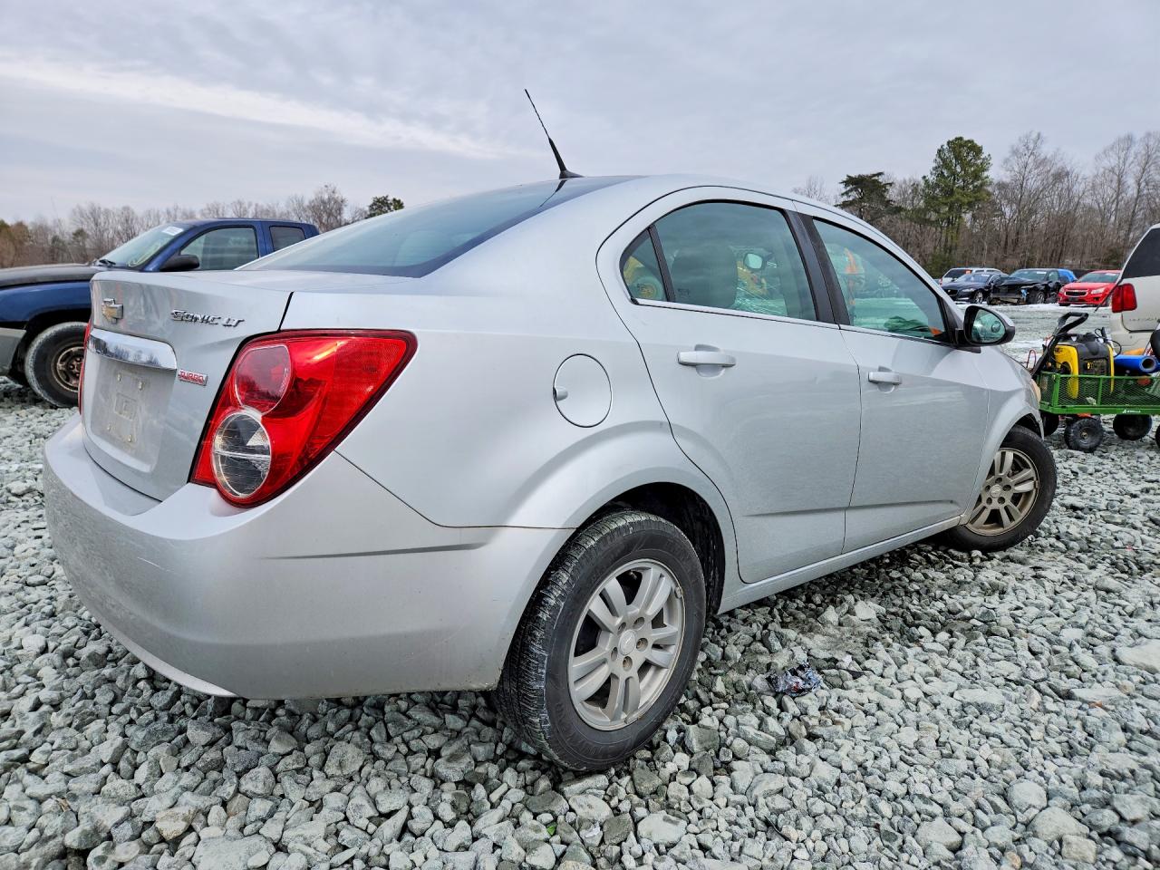 2014 Chevrolet Sonic Lt Silver vin: 1G1JC5SB1E4243560