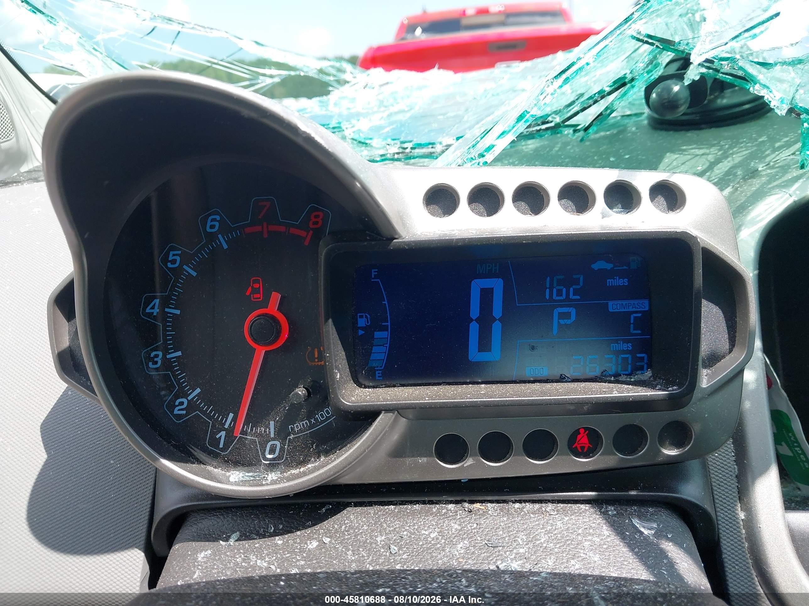 2013 Chevrolet Sonic Lt Auto Красный vin: 1G1JC5SB2D4128870