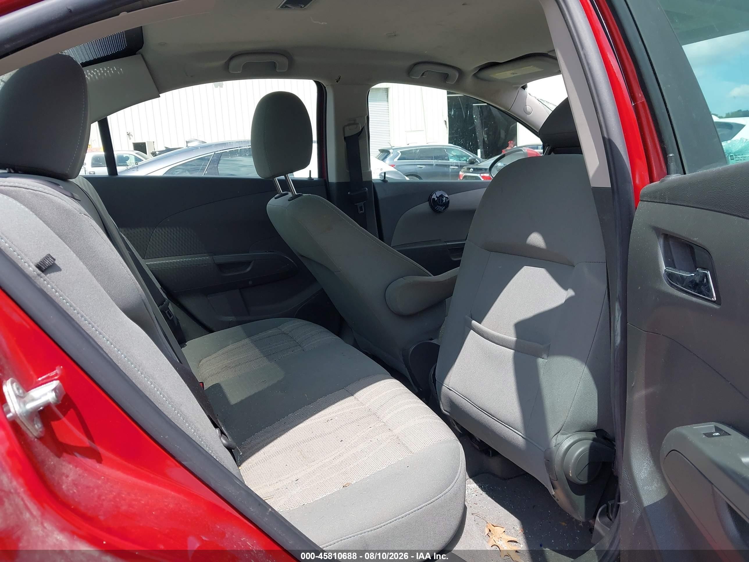 2013 Chevrolet Sonic Lt Auto Красный vin: 1G1JC5SB2D4128870