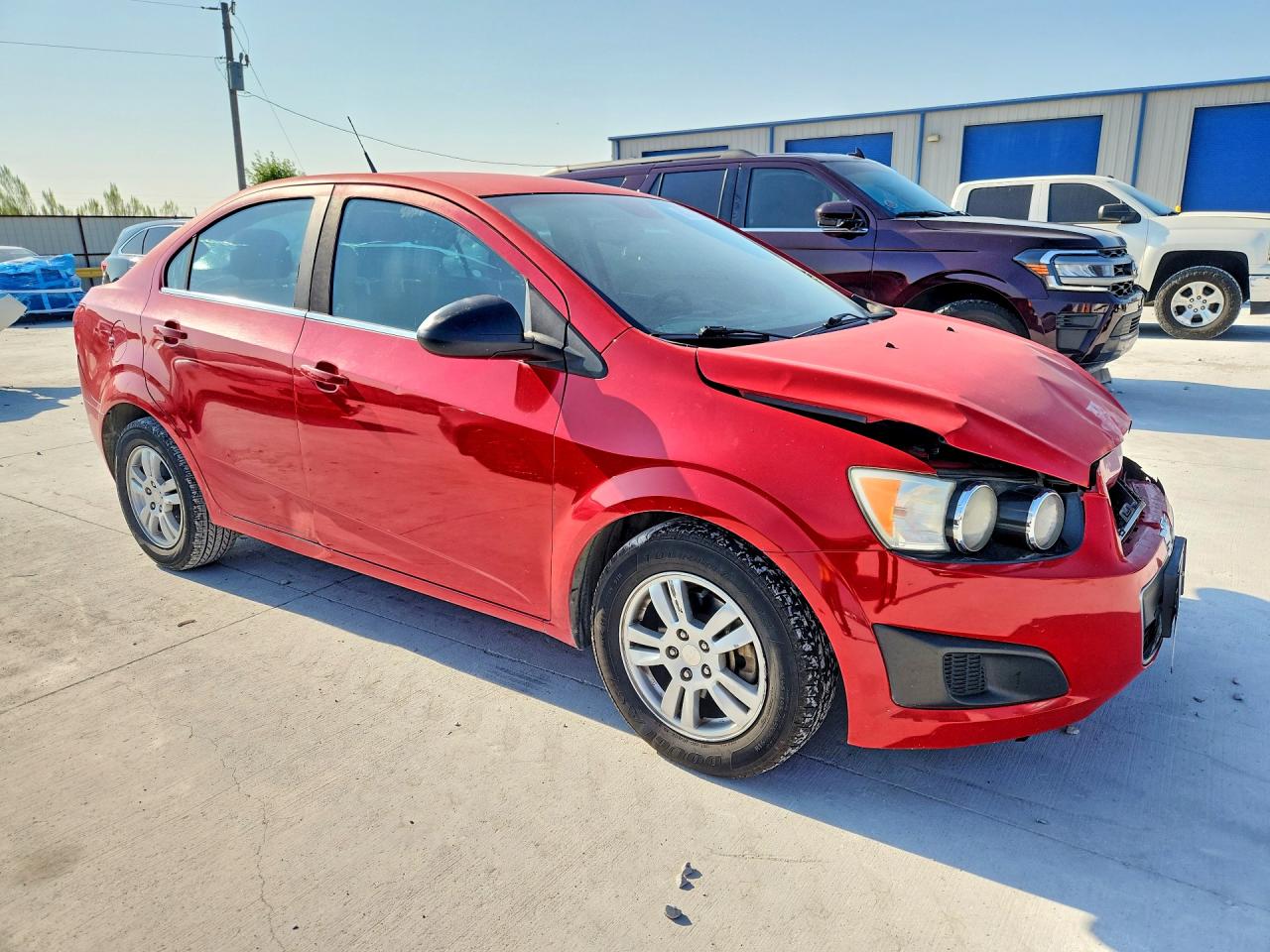 2013 Chevrolet Sonic Lt Red vin: 1G1JC5SB2D4138475