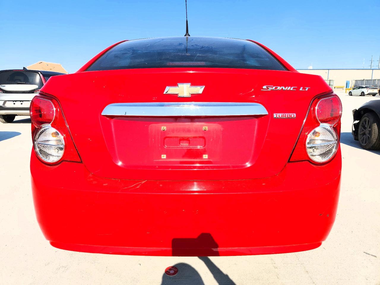 2013 Chevrolet Sonic Lt Red vin: 1G1JC5SB2D4138475