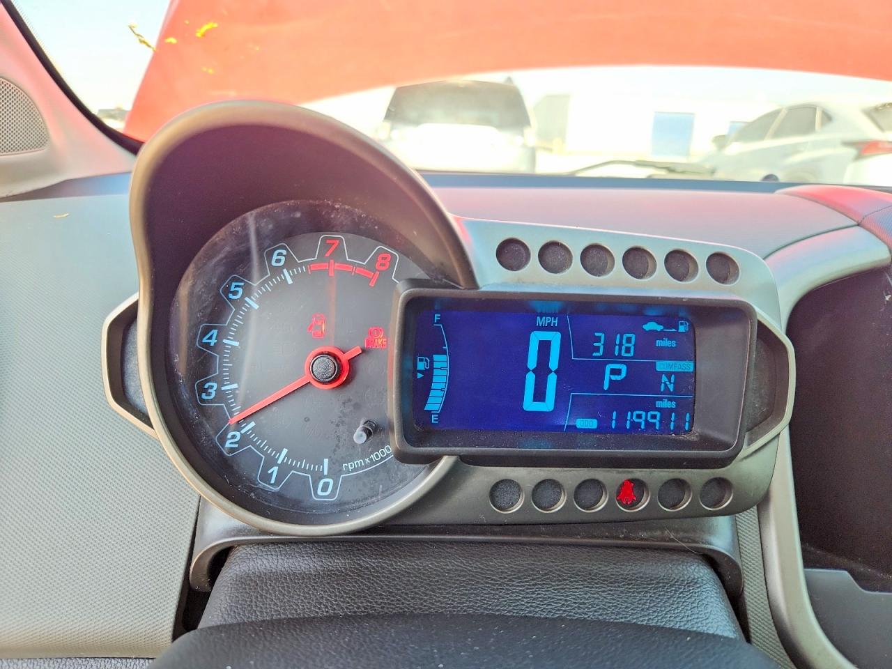 2013 Chevrolet Sonic Lt Red vin: 1G1JC5SB2D4138475