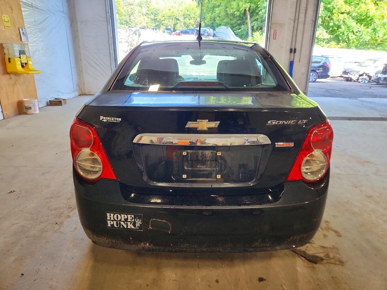 2013 Chevrolet Sonic Black vin: 1G1JC5SB2D4181388