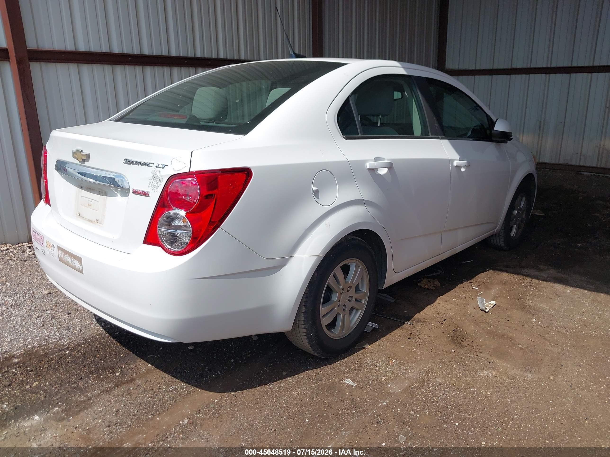 2013 Chevrolet Sonic Lt Auto Silver vin: 1G1JC5SB2D4200036