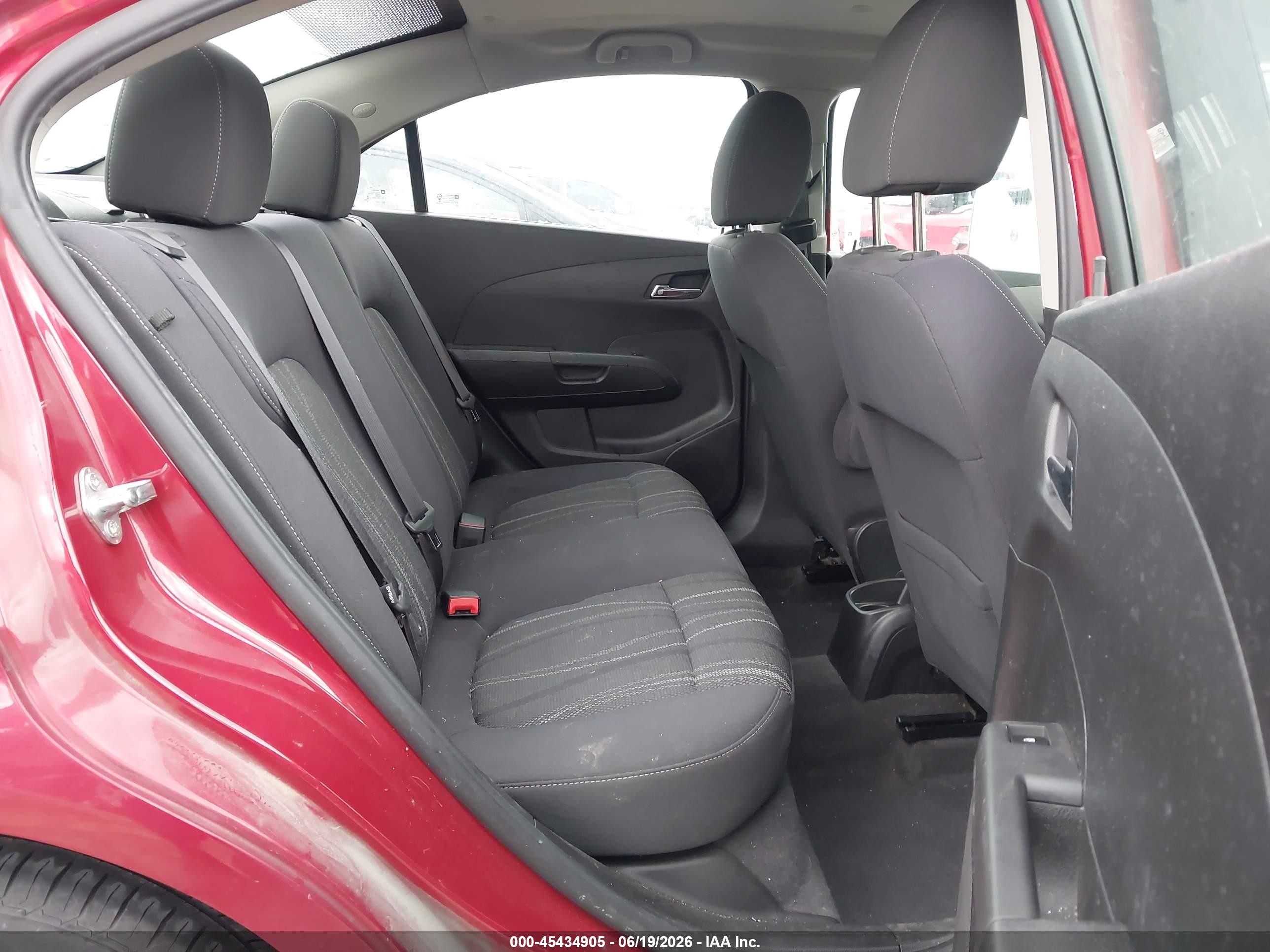 2014 Chevrolet Sonic Lt Auto Красный vin: 1G1JC5SB2E4205724