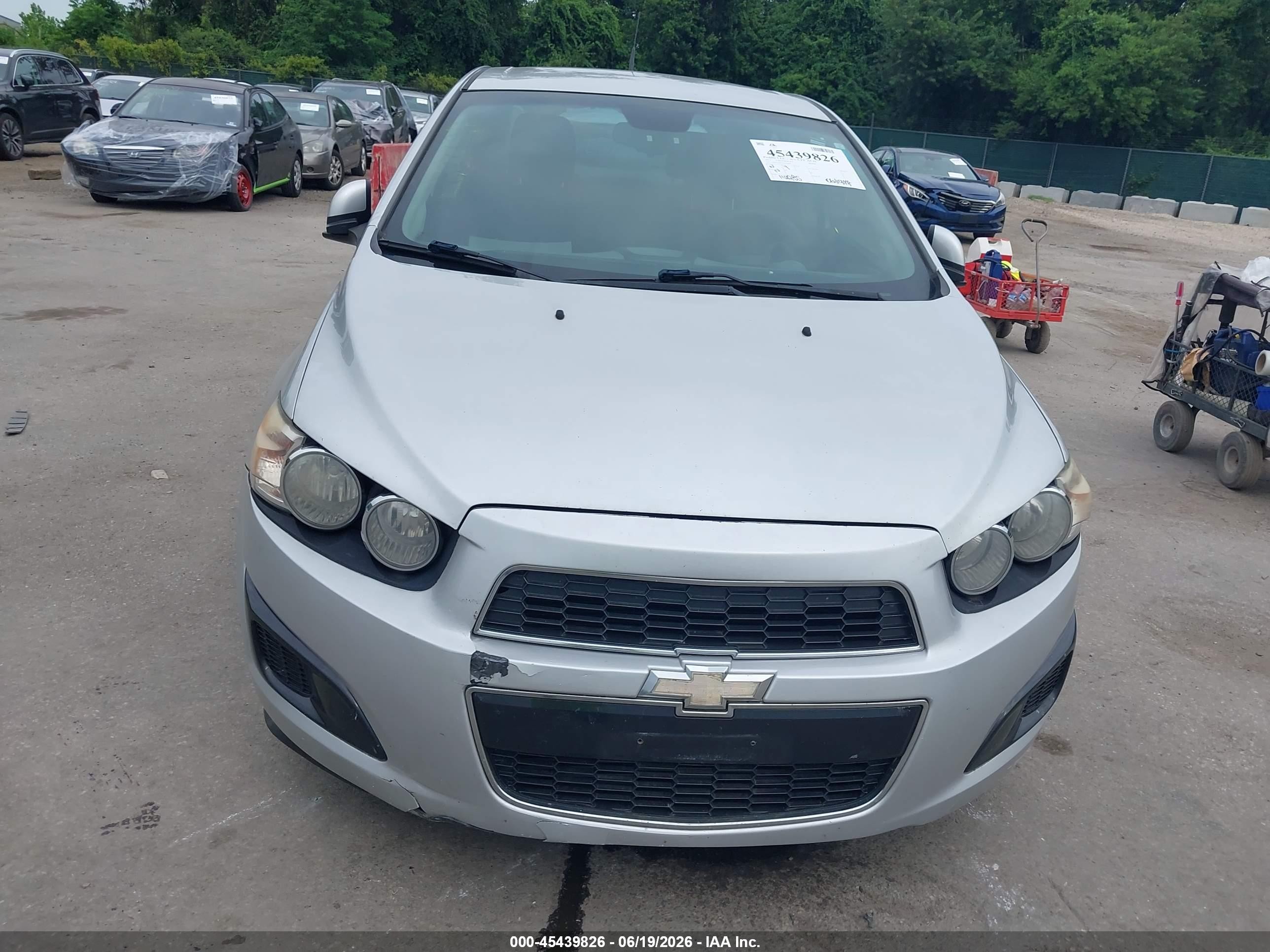2013 Chevrolet Sonic Lt Auto Silver vin: 1G1JC5SB3D4136864