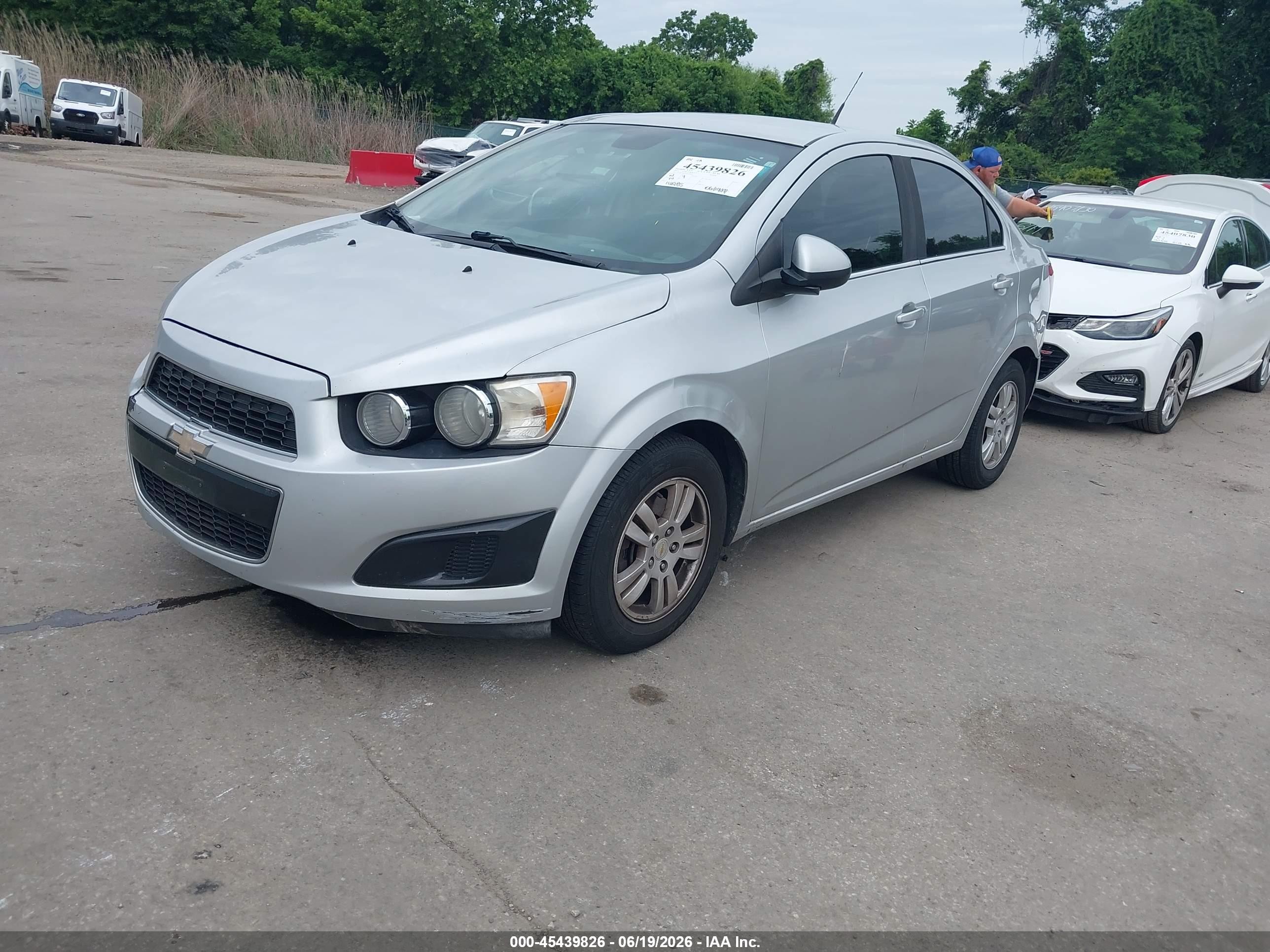 2013 Chevrolet Sonic Lt Auto Silver vin: 1G1JC5SB3D4136864
