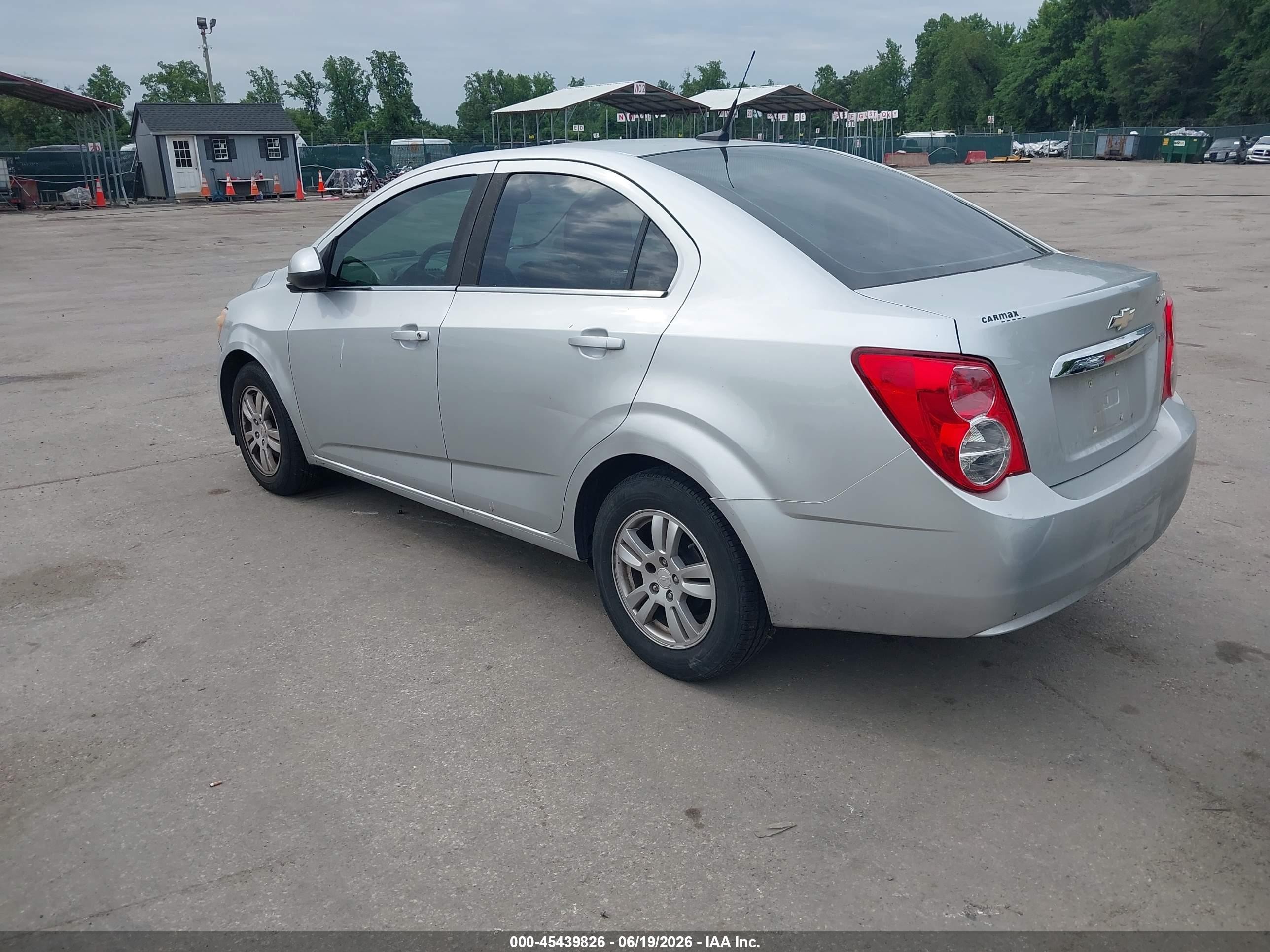 2013 Chevrolet Sonic Lt Auto Silver vin: 1G1JC5SB3D4136864
