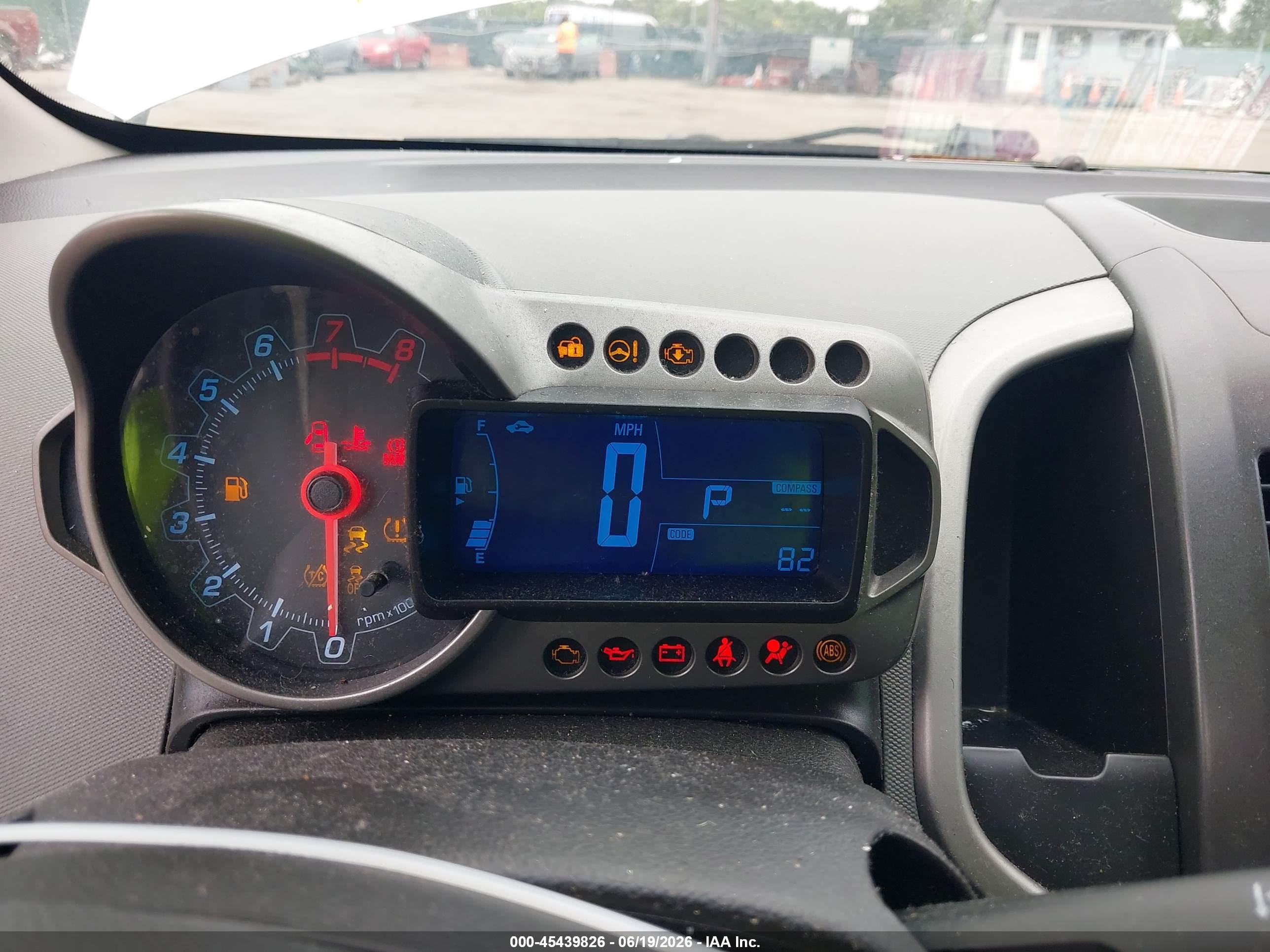 2013 Chevrolet Sonic Lt Auto Silver vin: 1G1JC5SB3D4136864