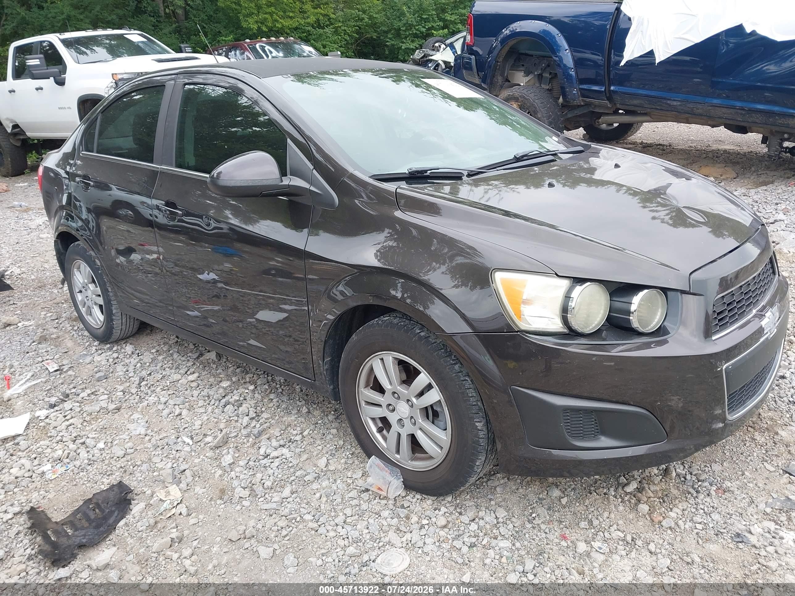 2015 Chevrolet Sonic Lt Auto Black vin: 1G1JC5SB3F4153862