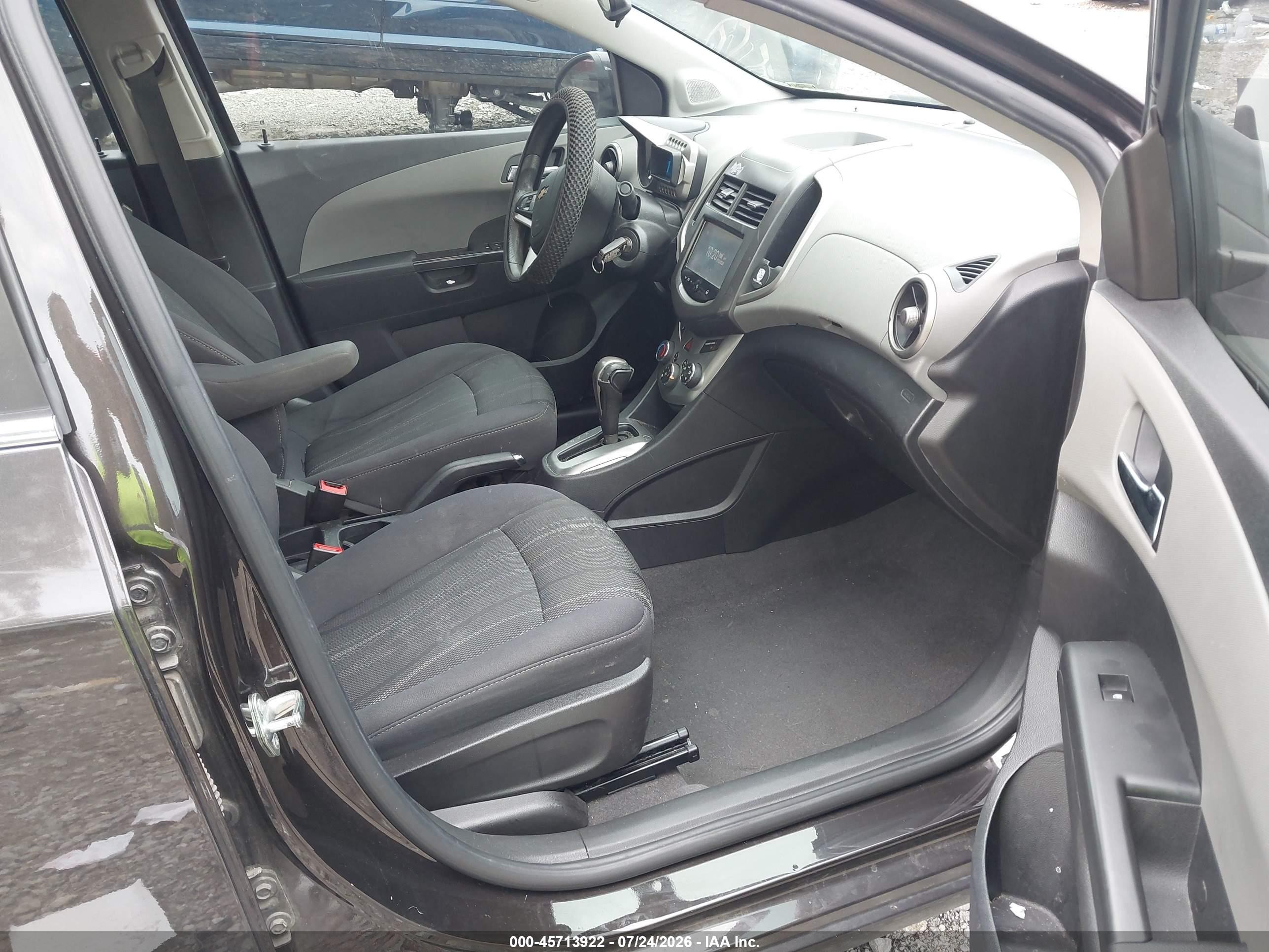 2015 Chevrolet Sonic Lt Auto Black vin: 1G1JC5SB3F4153862