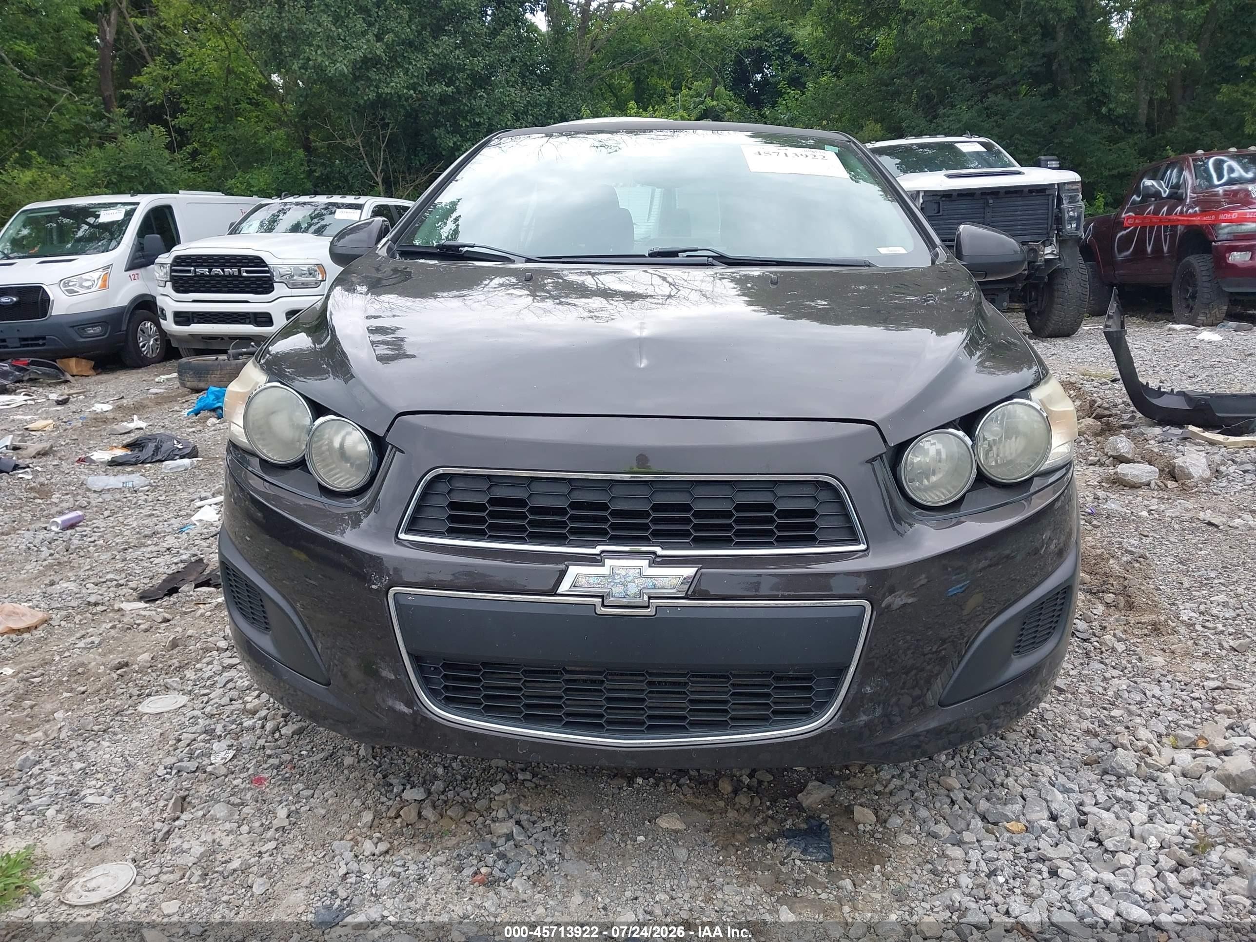 2015 Chevrolet Sonic Lt Auto Black vin: 1G1JC5SB3F4153862