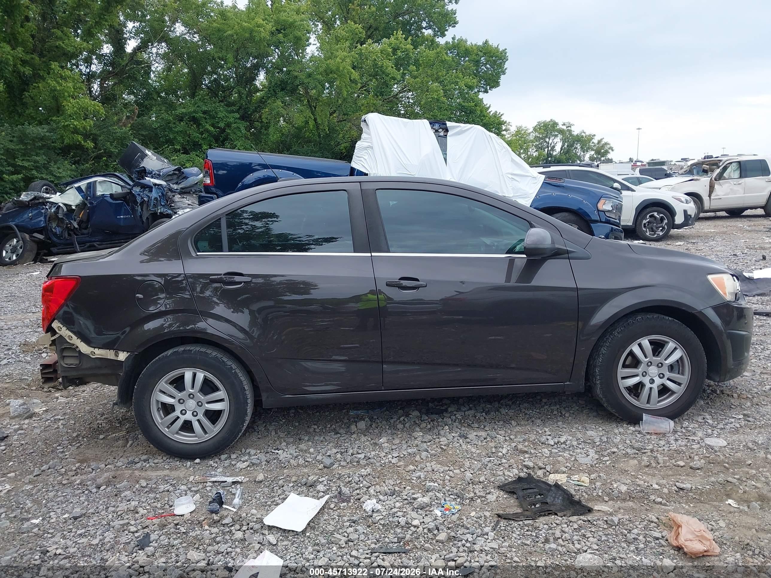 2015 Chevrolet Sonic Lt Auto Black vin: 1G1JC5SB3F4153862